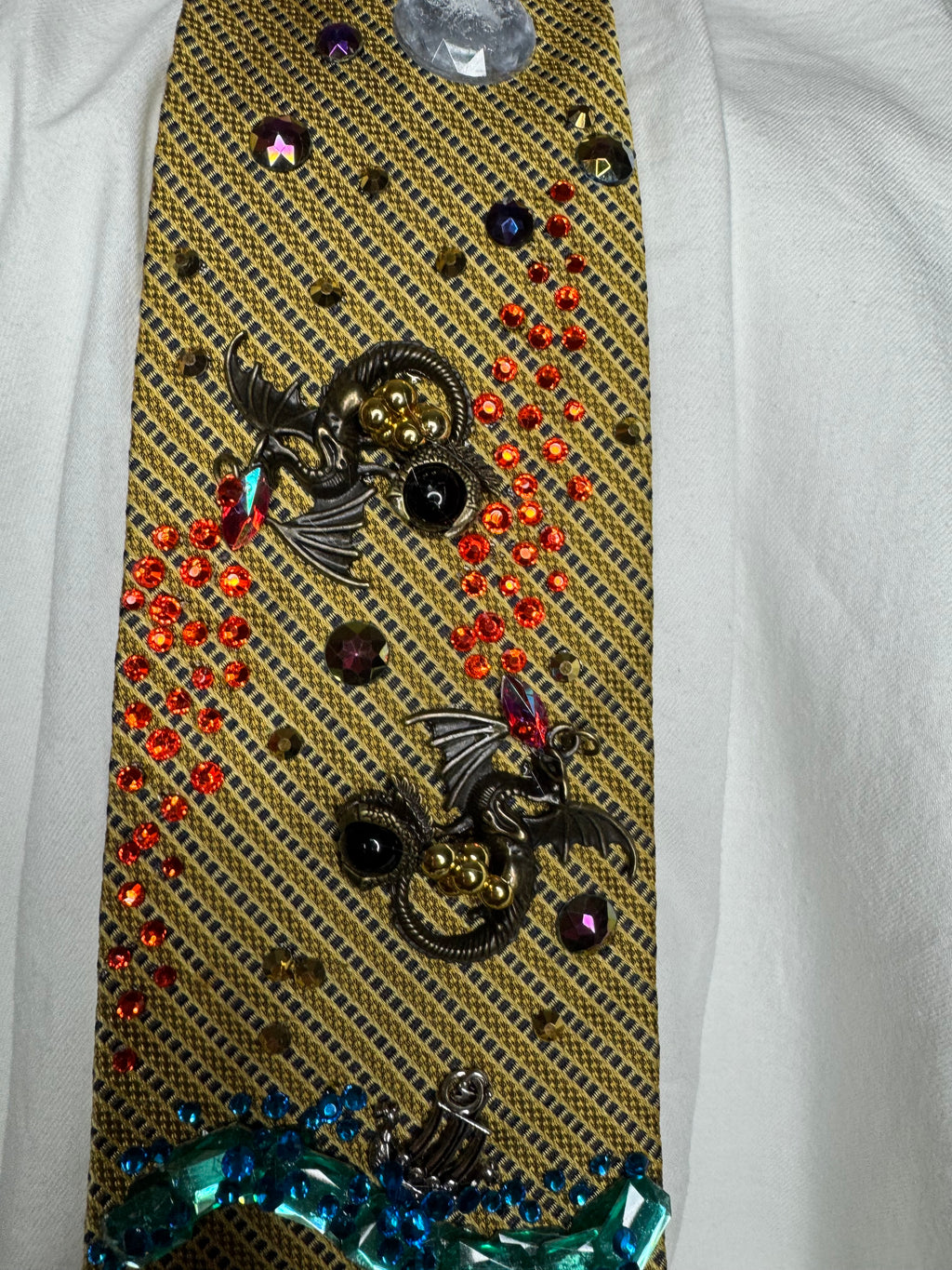 Gold Dungeons and Dragons Viking Era Royalty Tie