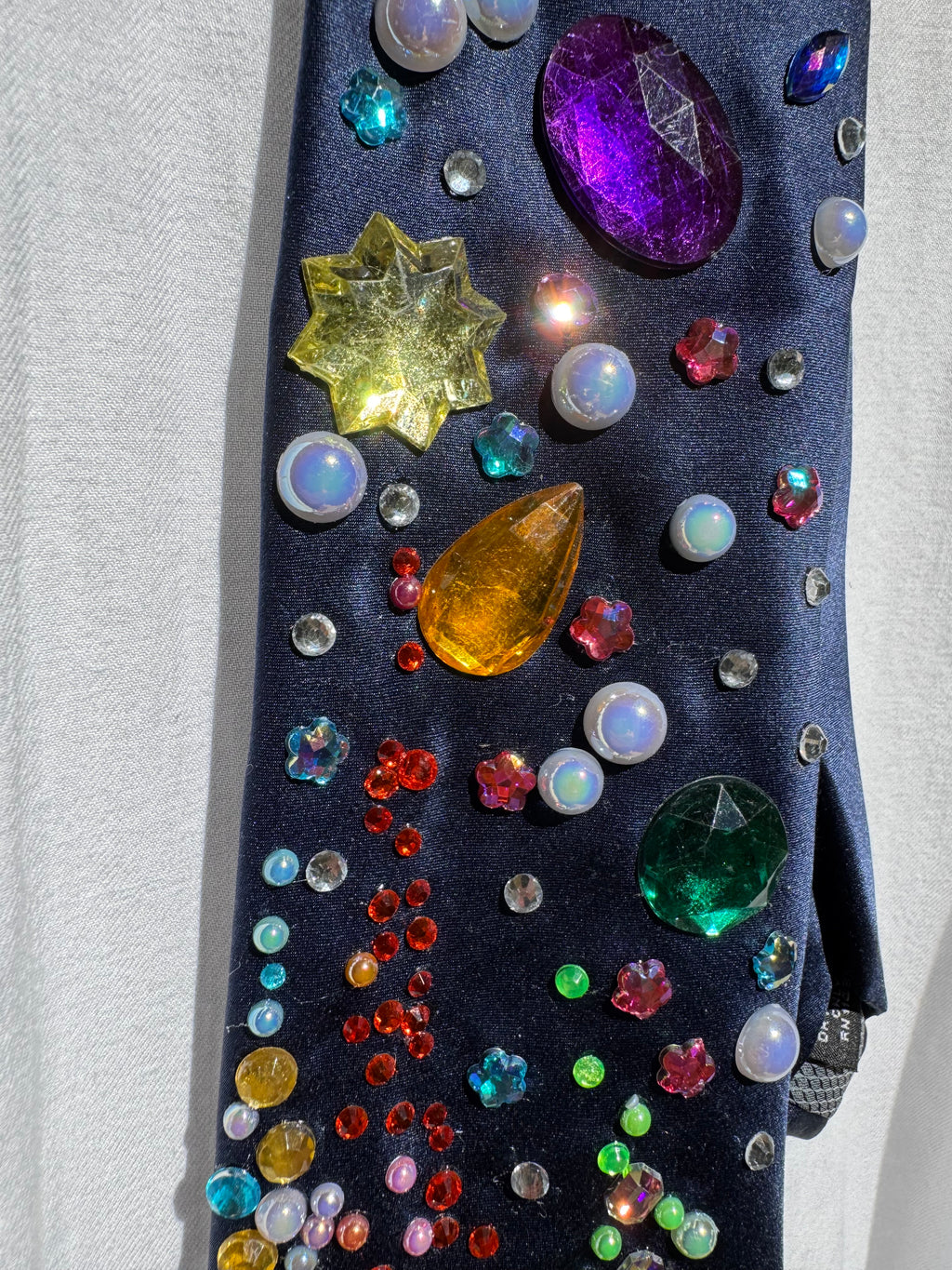 Navy Blue Colored Themed Aura  Powerpuff Girls Tie