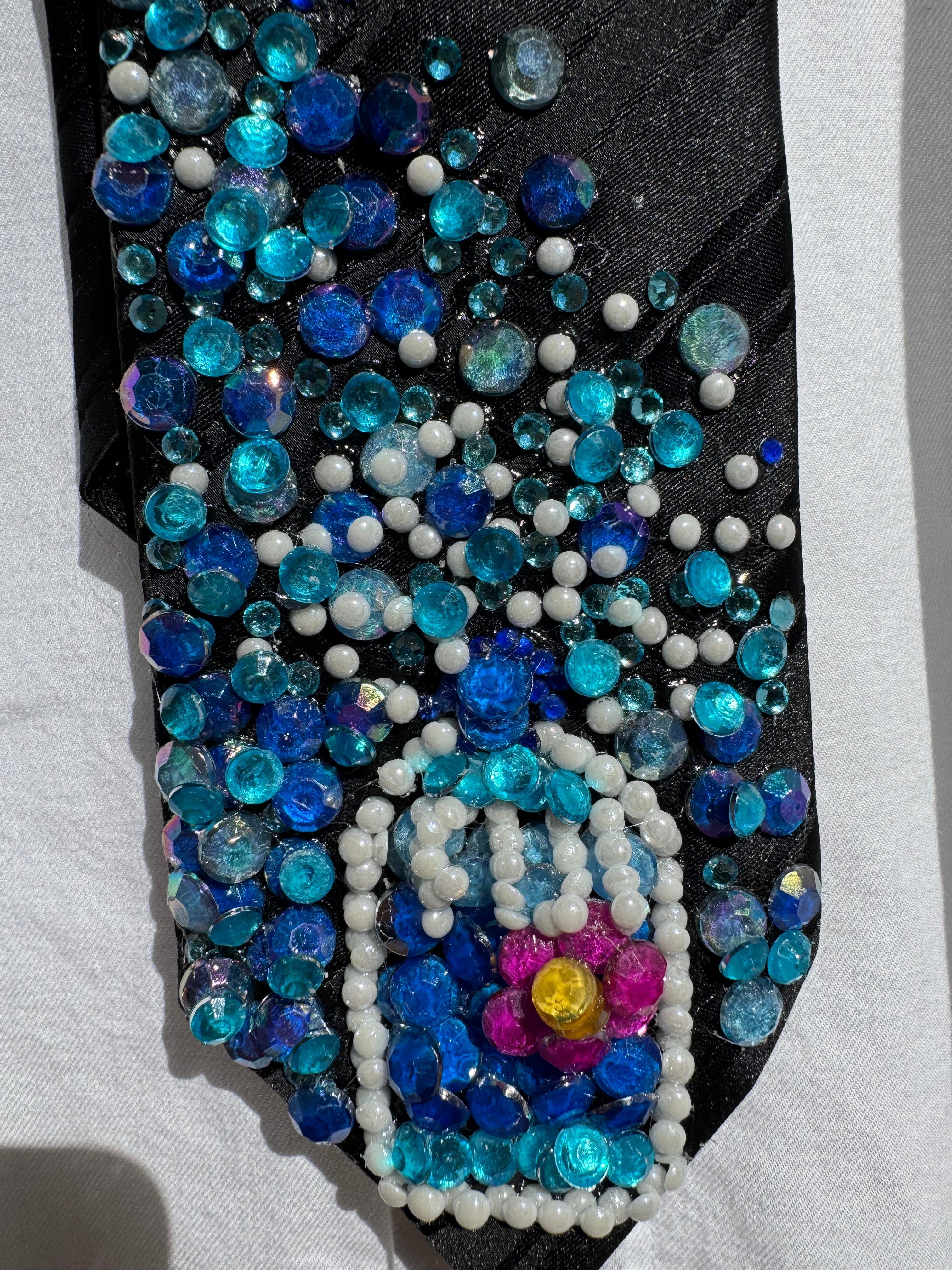 Black Fiji Water Over Fiji Water Bottle Tie