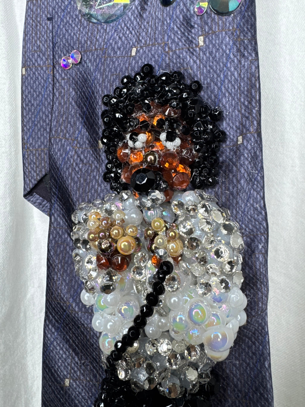 Purple Michael Jackson Singing and Hitting Toe Stand Pose Victory Tour 1984 Tie