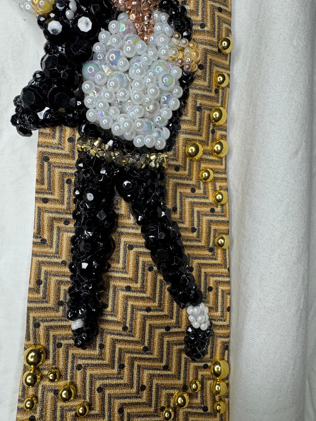 Gold Michael Jackson Hitting Chest Touch Pointing Pose in Black Or White Music Video