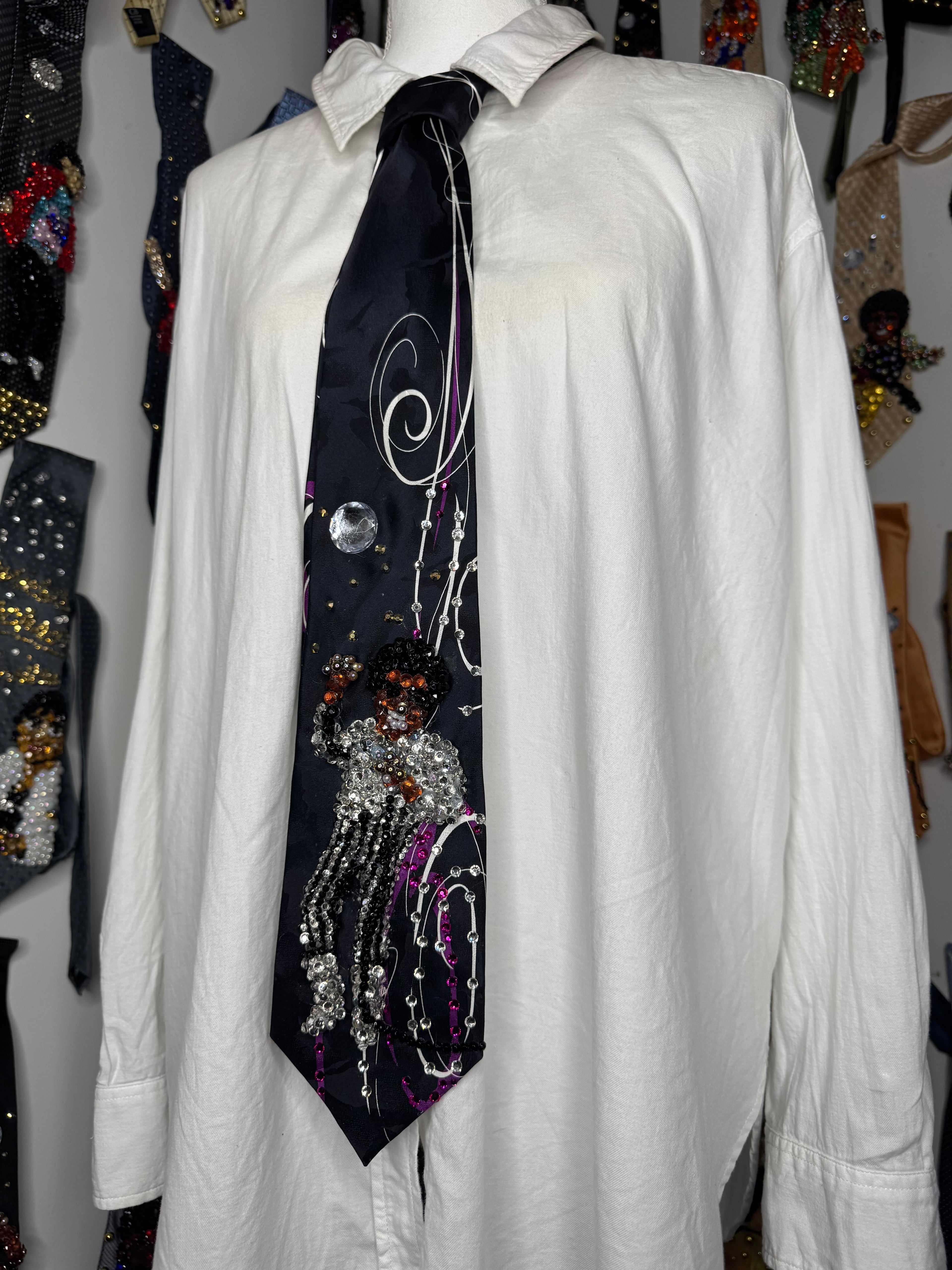 Black Michael Jackson Grooving To Rock With You On Stage Destiny Tour 1979 Tie