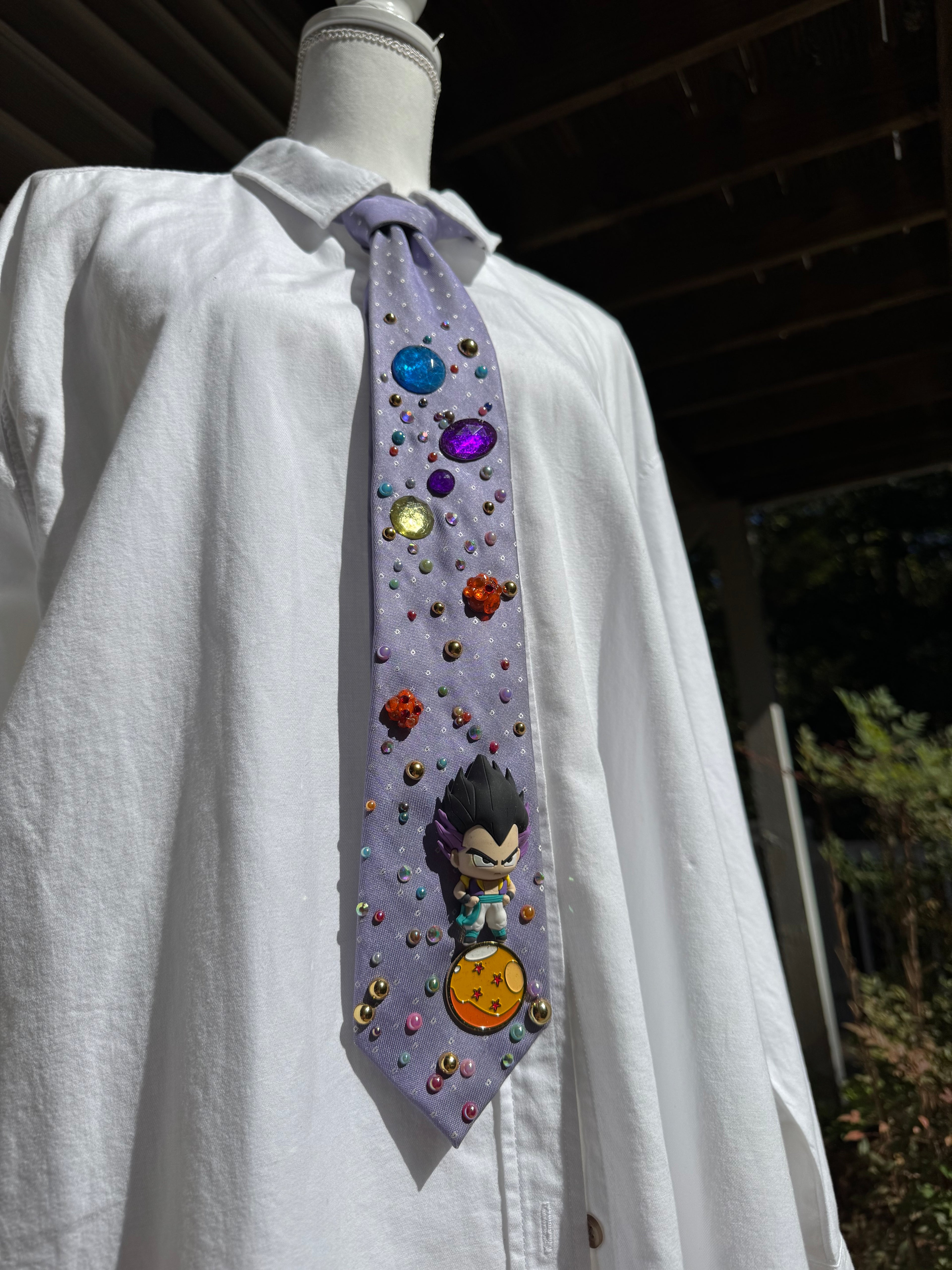 Light Purple Gotenks On Dragon Ball DBZ Tie