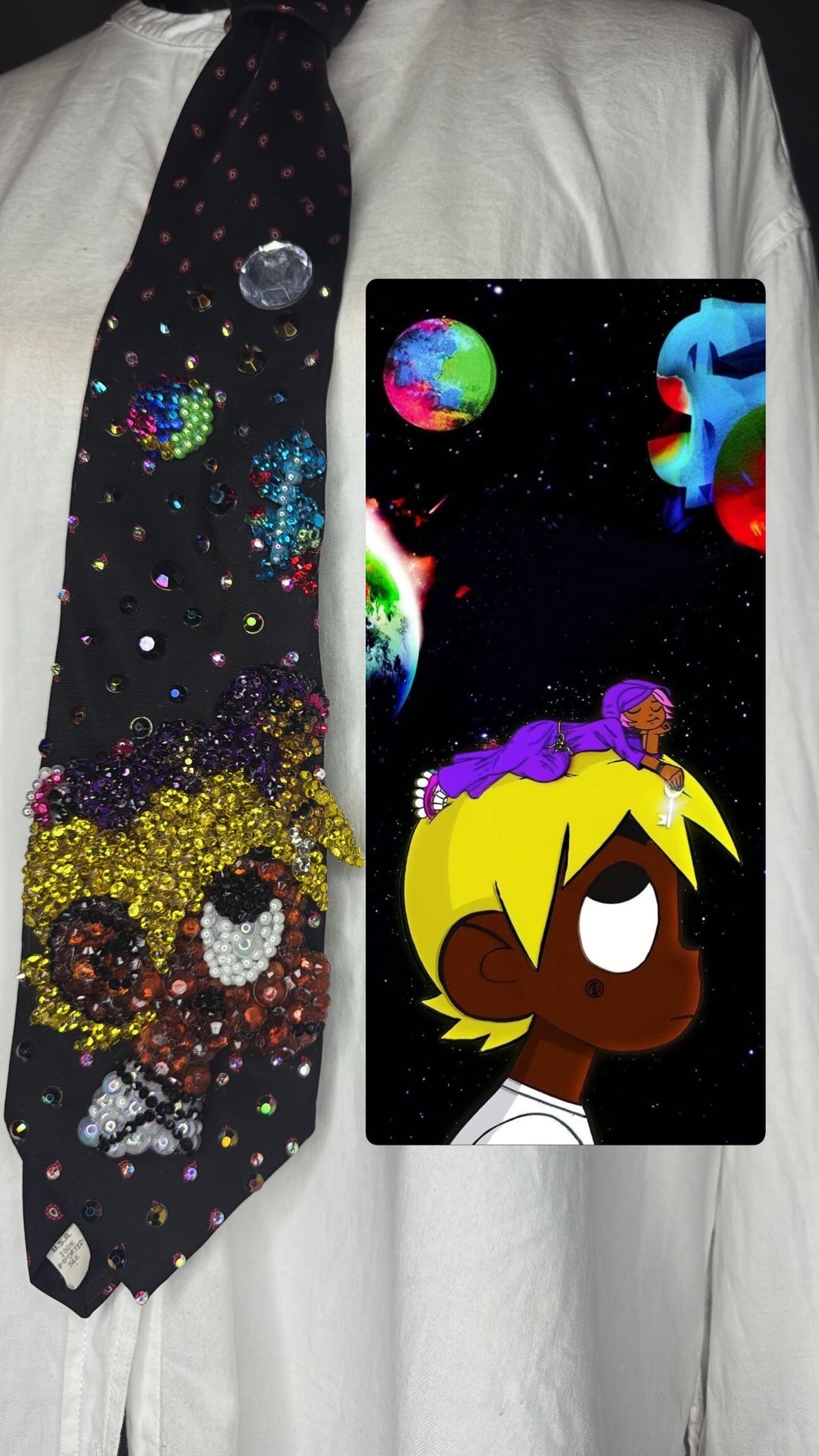 Black Lil Uzi Vert LUV vs The World 2 Album Cover Tie