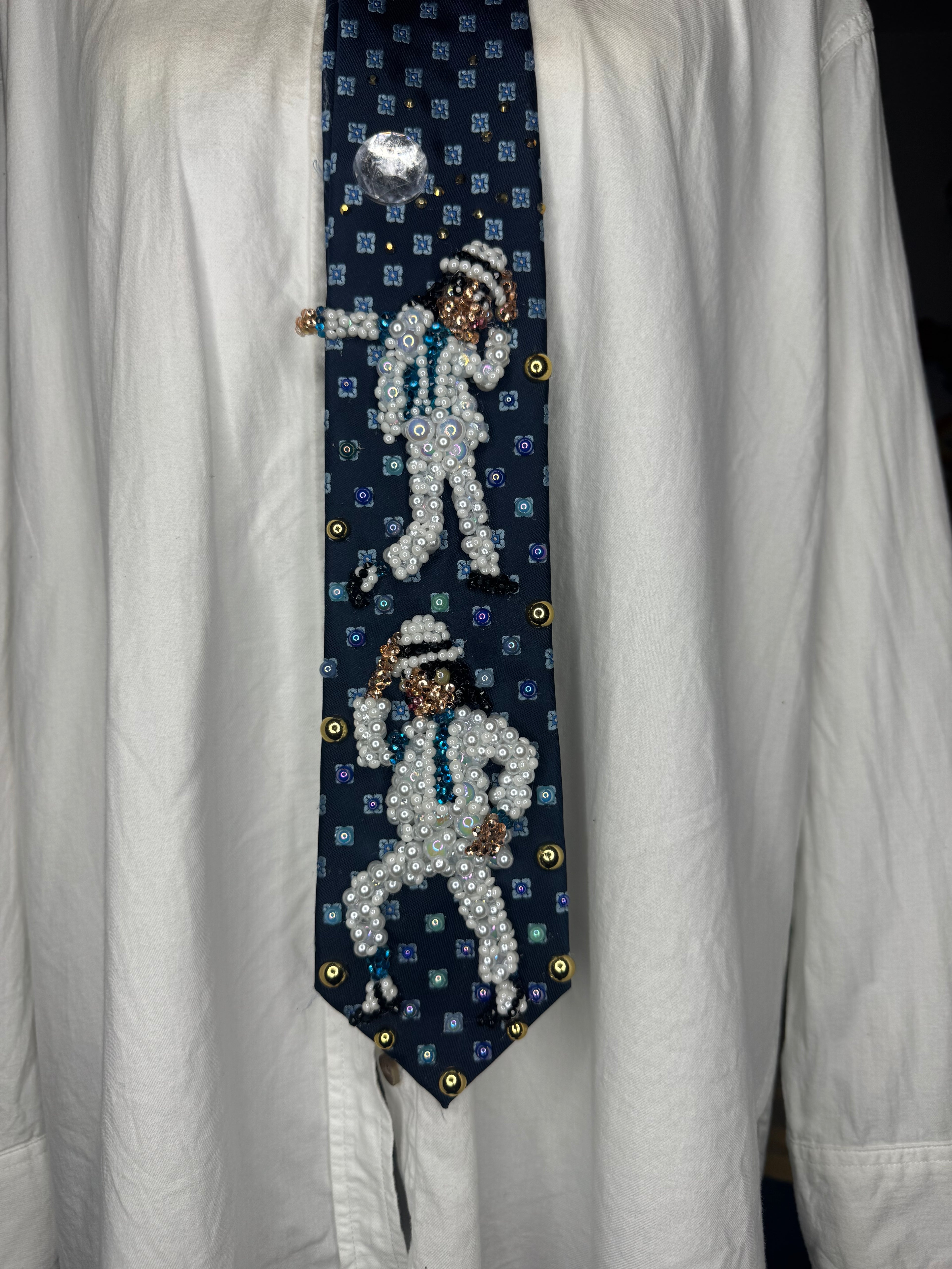 Navy Blue Michael Jackson Double Dance Scene From Smooth Criminal Short Film