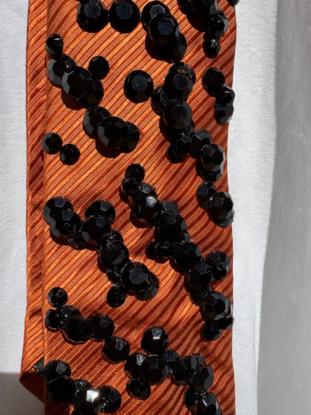 Orange Tiger Print Nature Tie