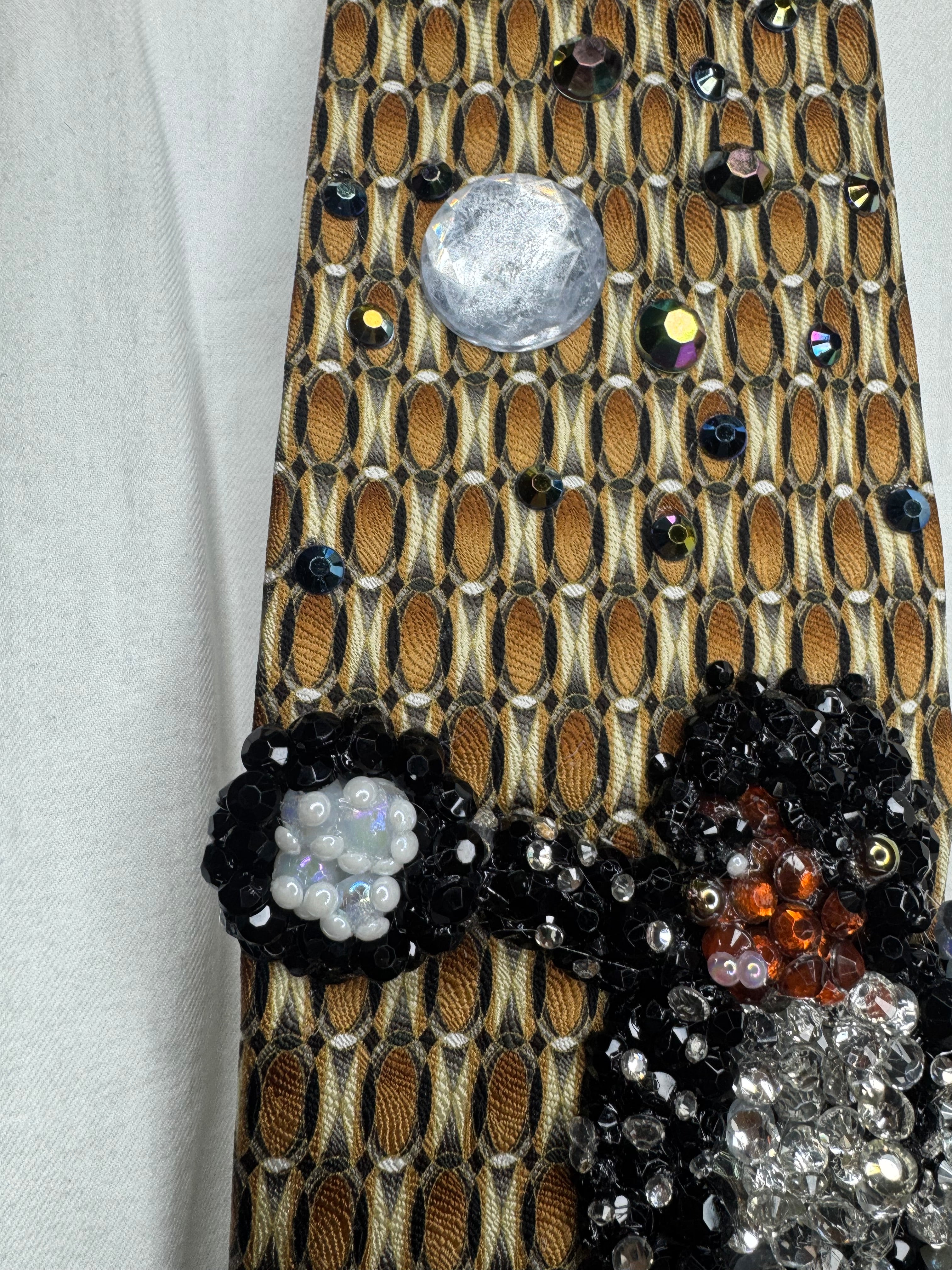 Gold Michael Jackson Hitting Crossed Legs Arm Out With Fedora Move to Billie Jean Motown 1984 Tie