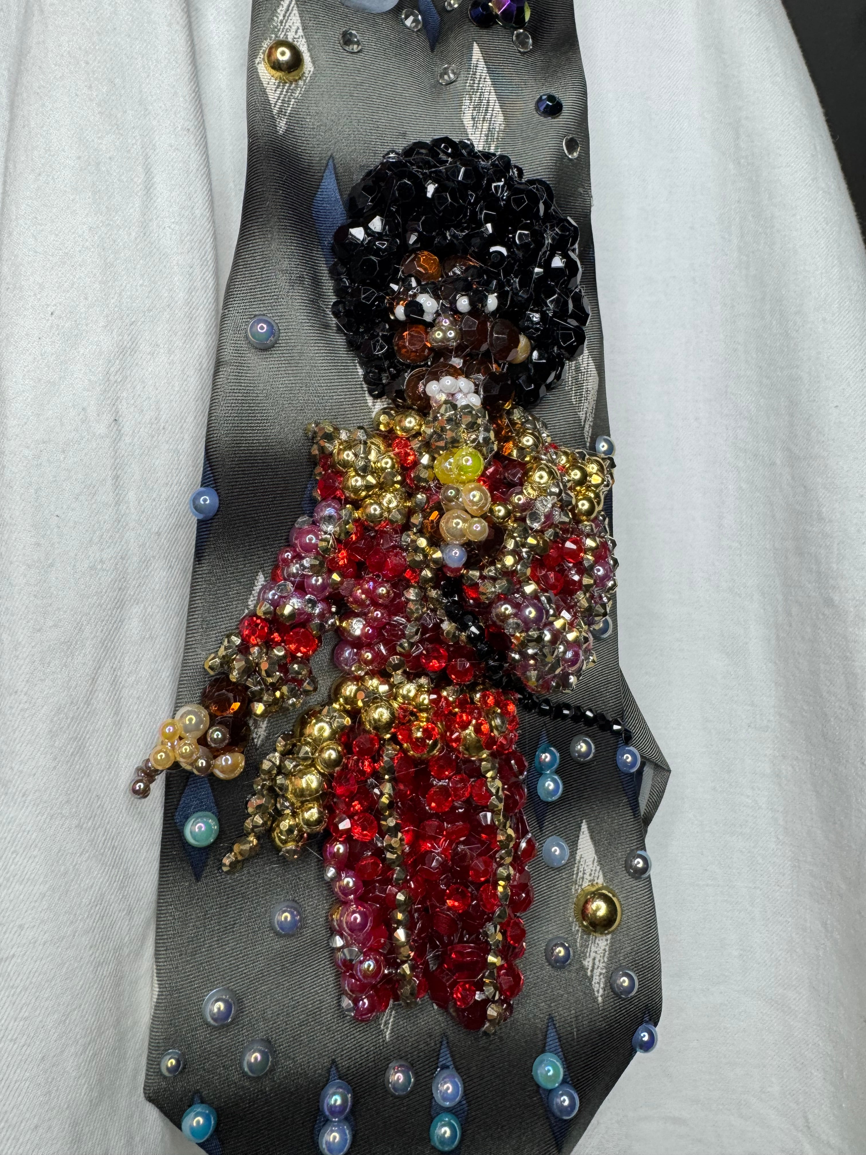 Olive Green Teen Michael Jackson Pointing & Singing in Red and Gold Futuristic Outfit At Apluaso in Madrid Spain Jacksons Era 1979