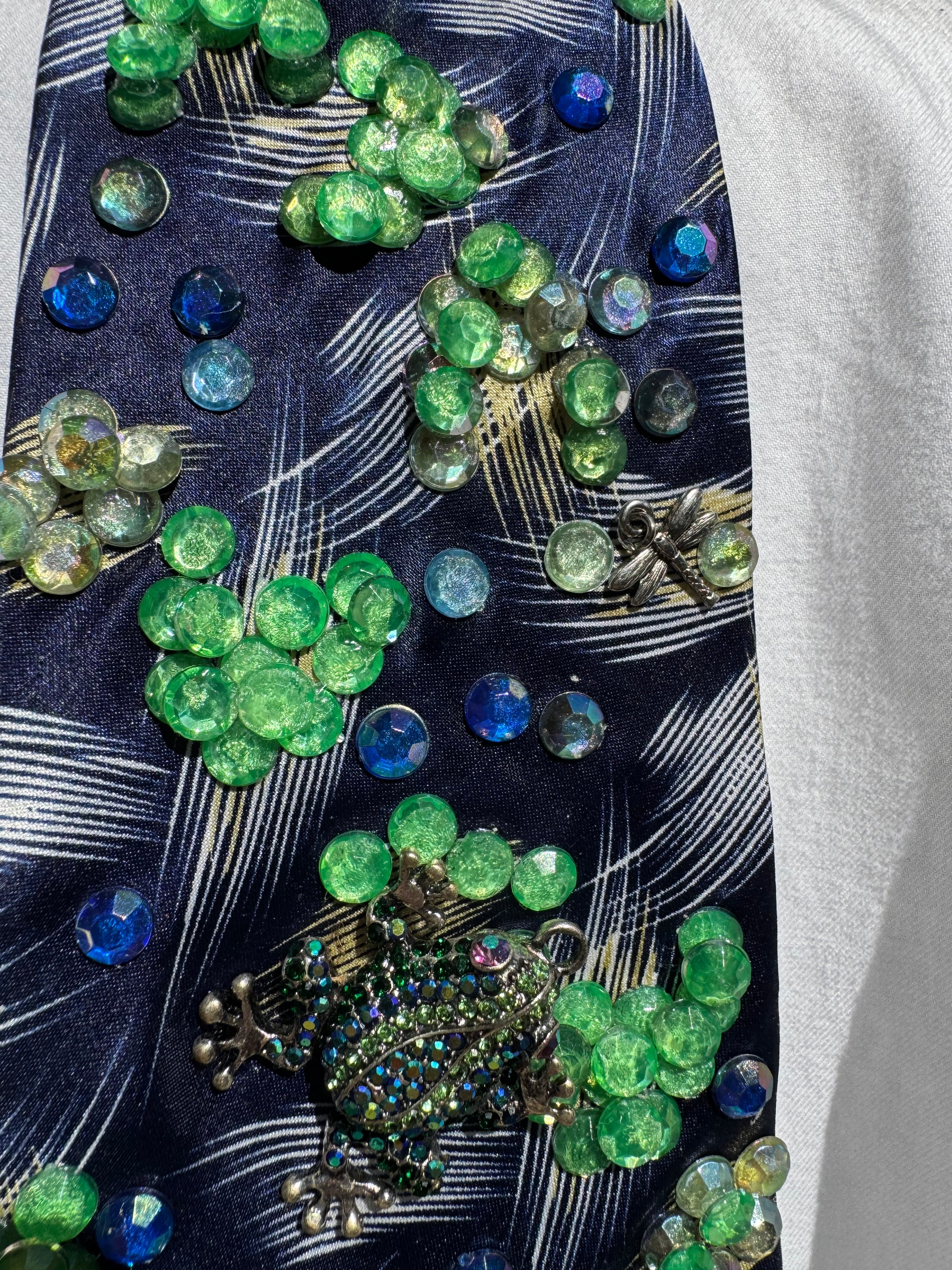 Navy Blue Swift Pond Royalty Nature Tie