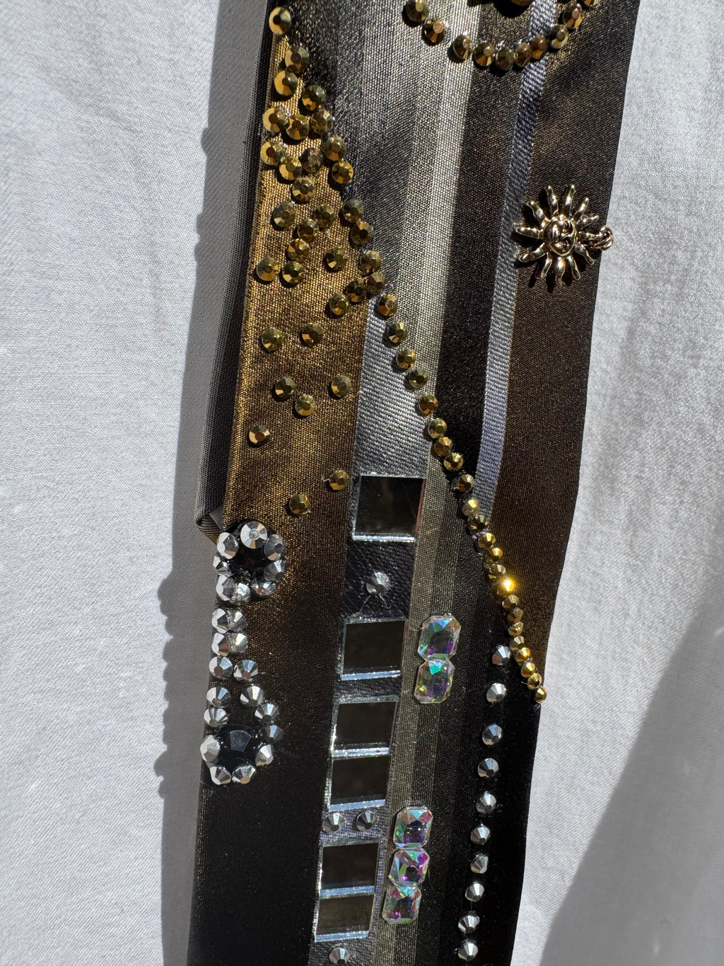 Black and Gold Speed Train Royalty Tie