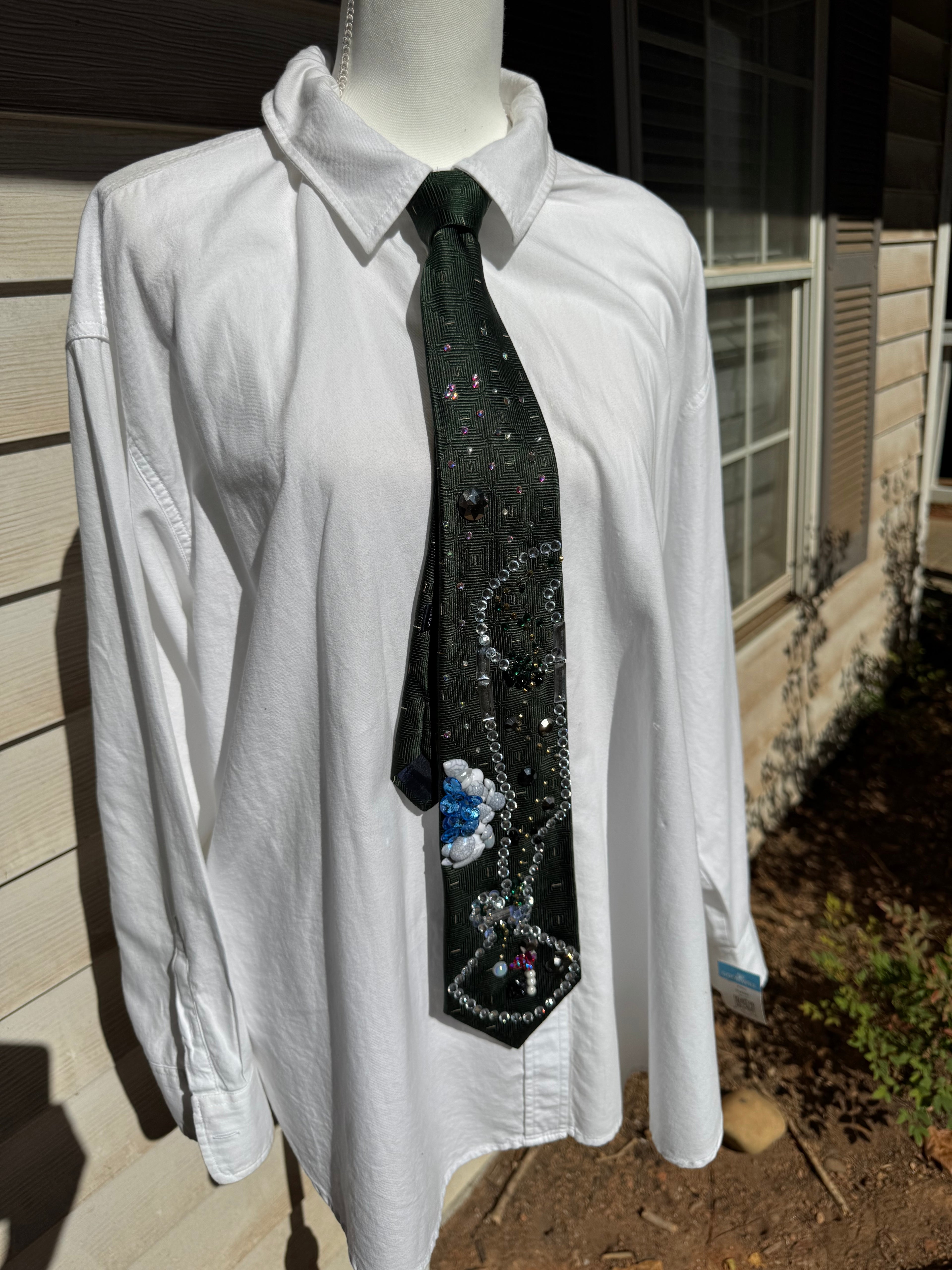 Dark Green Mini Golf Course Golfer Tie