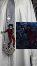 Grey Zombie Michael Jackson Hitting Crotch Grab Arm Out Move In Thriller Short Film Tie