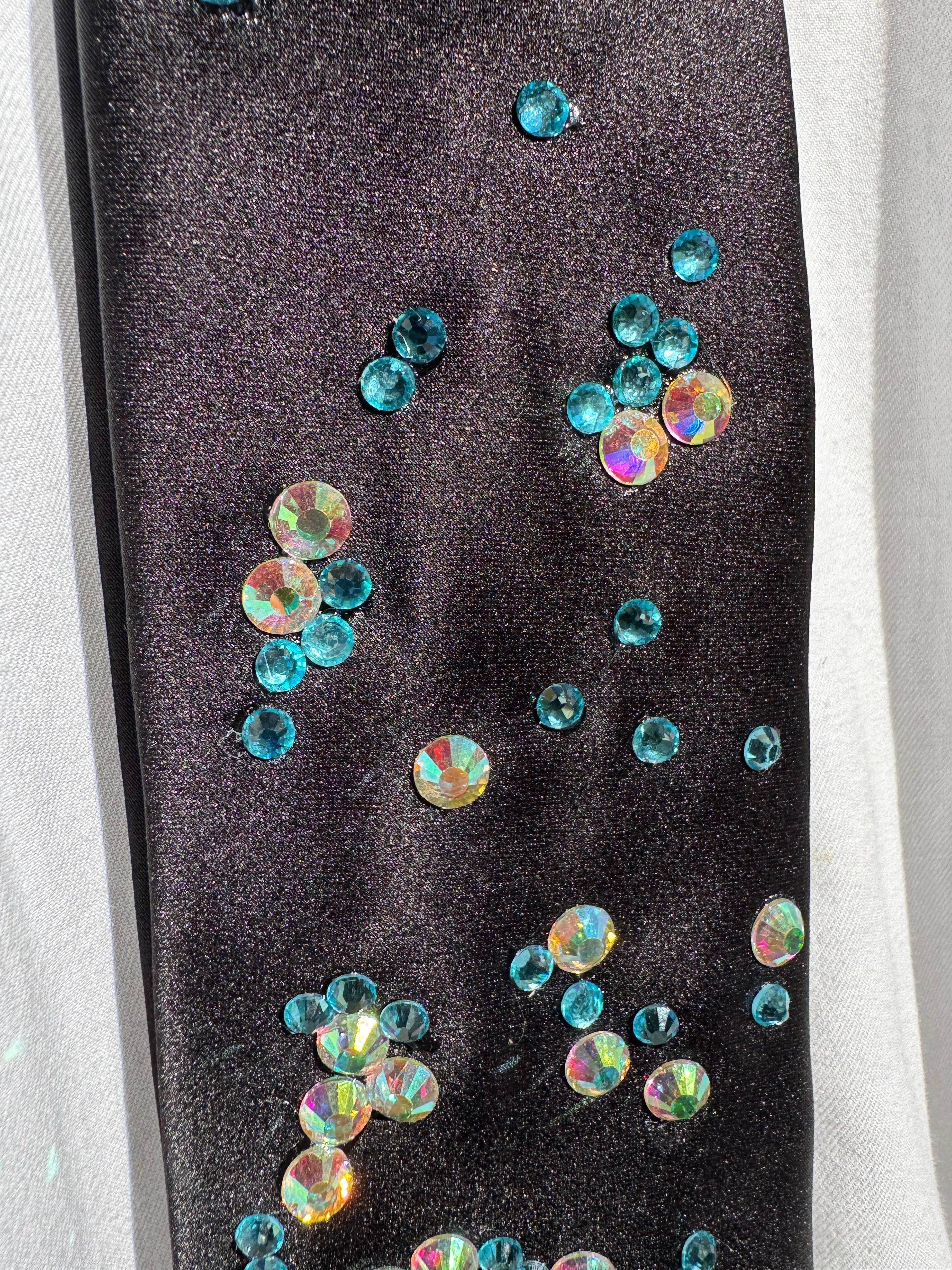Black Marble Rock Nature Royalty Tie