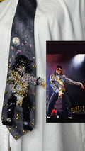 Grey Michael Jackson Iridescent Jacket Hitting Crotch Move On Dangerous World Tour 1993 Tie