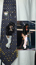 Grey Michael Jackson Hitting Fred Astire Stiff Walk to “Rock My World” Live in New York in 2001 Tie