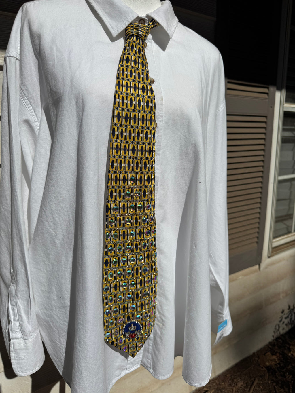 Yellow Iridescent Baguette High Class Royalty Tie