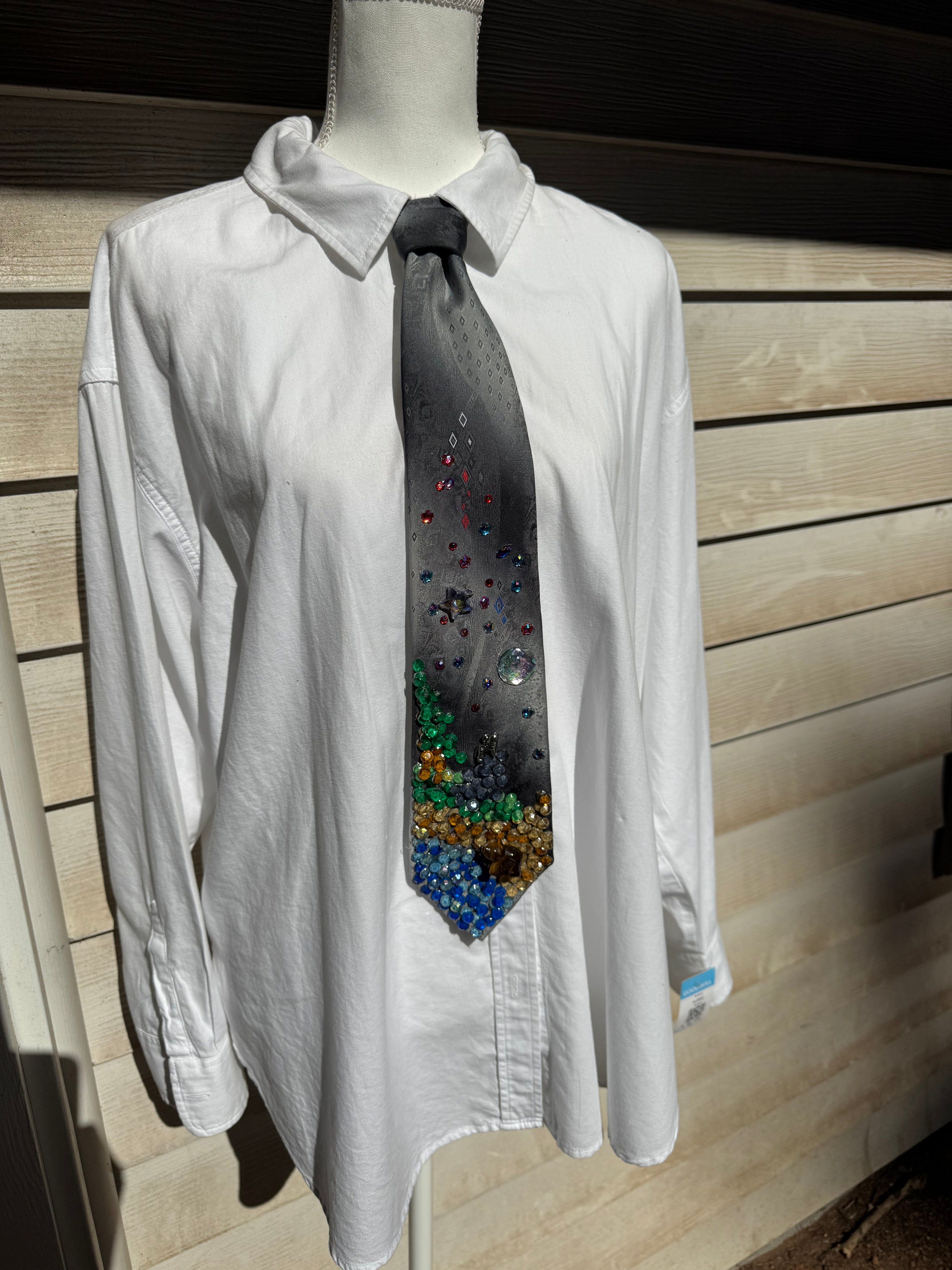 Grey Twilight Wilderness Nature Tie