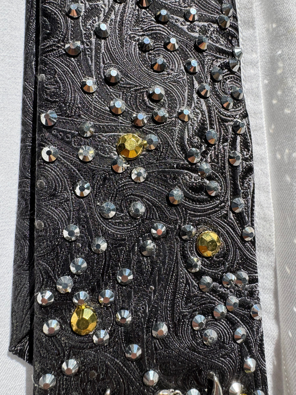 Black Paisley White Buffalo High Class Royalty Western Tie