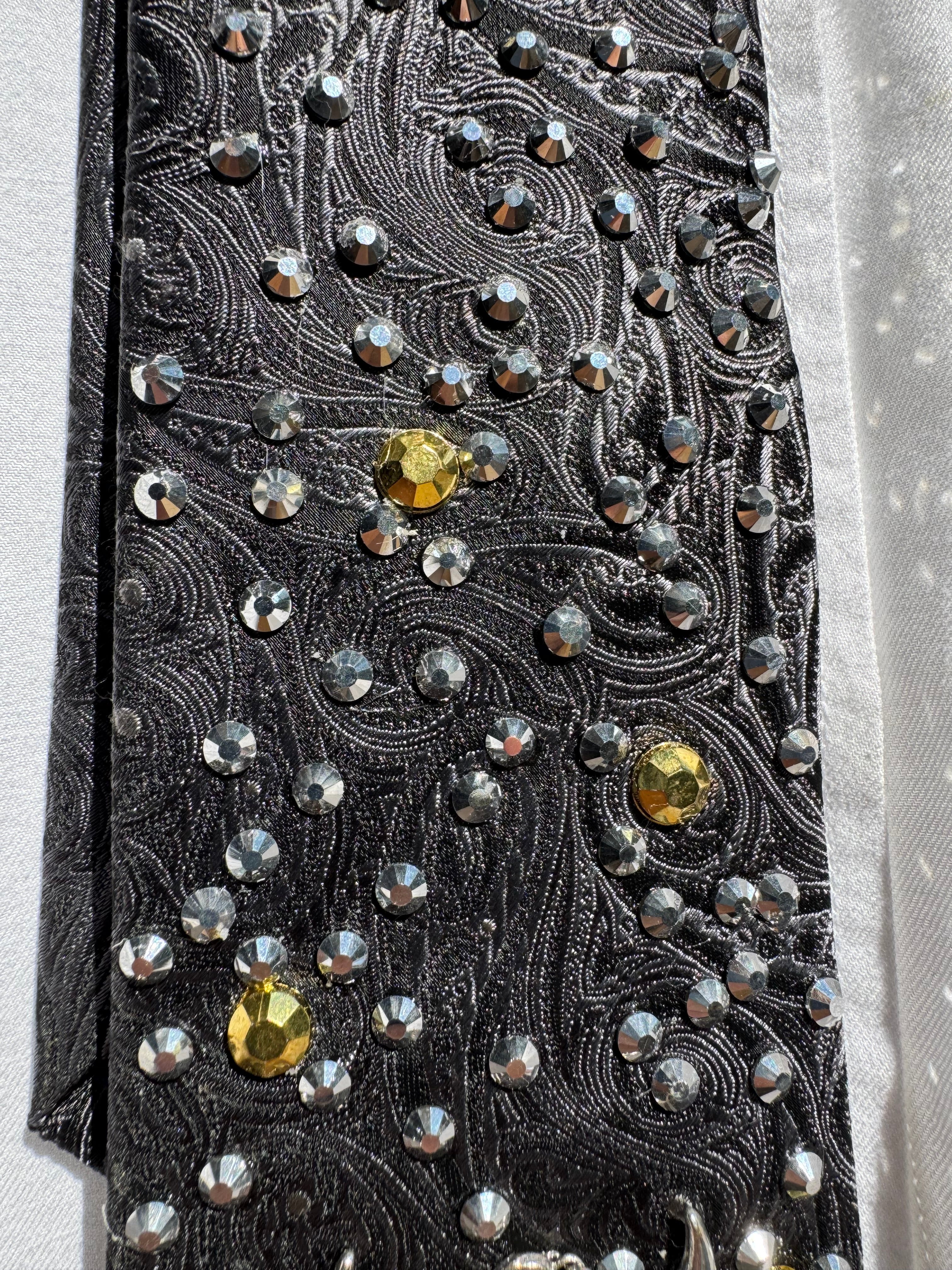Black Paisley White Buffalo High Class Royalty Western Tie