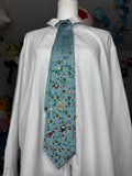 Light Blue Tropical Treasure Box Ocean Floor High Class Royalty Tie