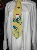 Yellow Hello Kitty Near Waterfall Anime Tie
