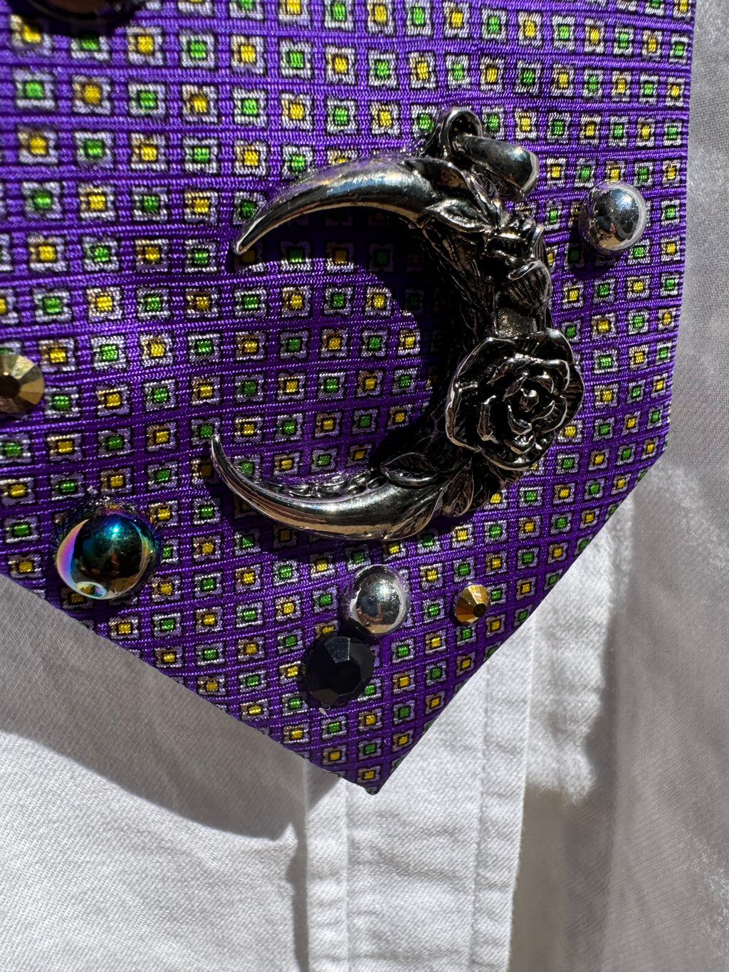 Purple Outter Space Galaxy Royalty Space Tie
