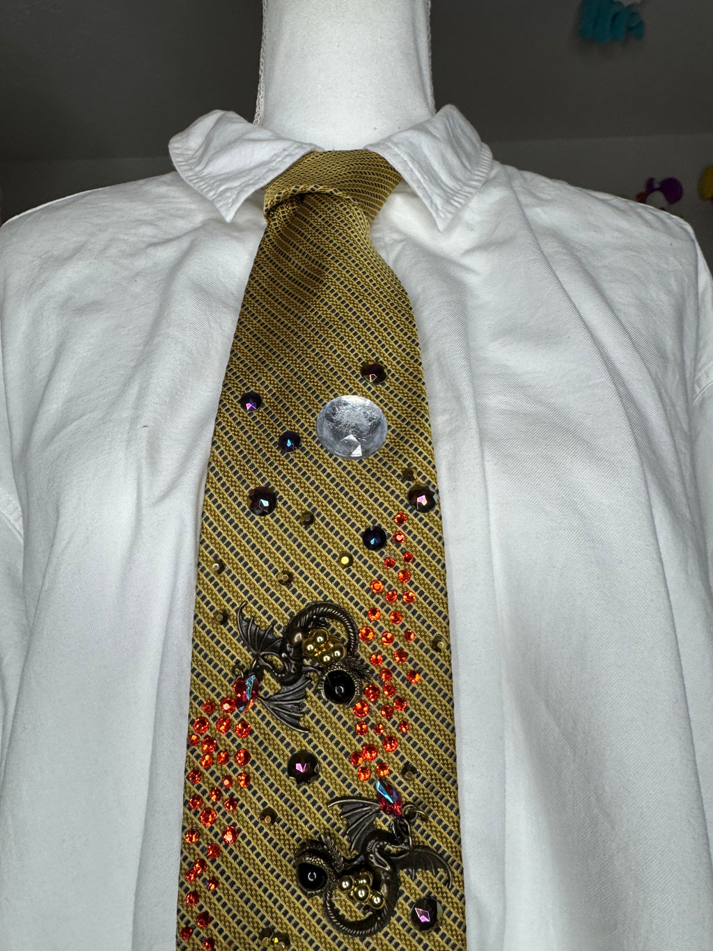 Gold Dungeons and Dragons Viking Era Royalty Tie