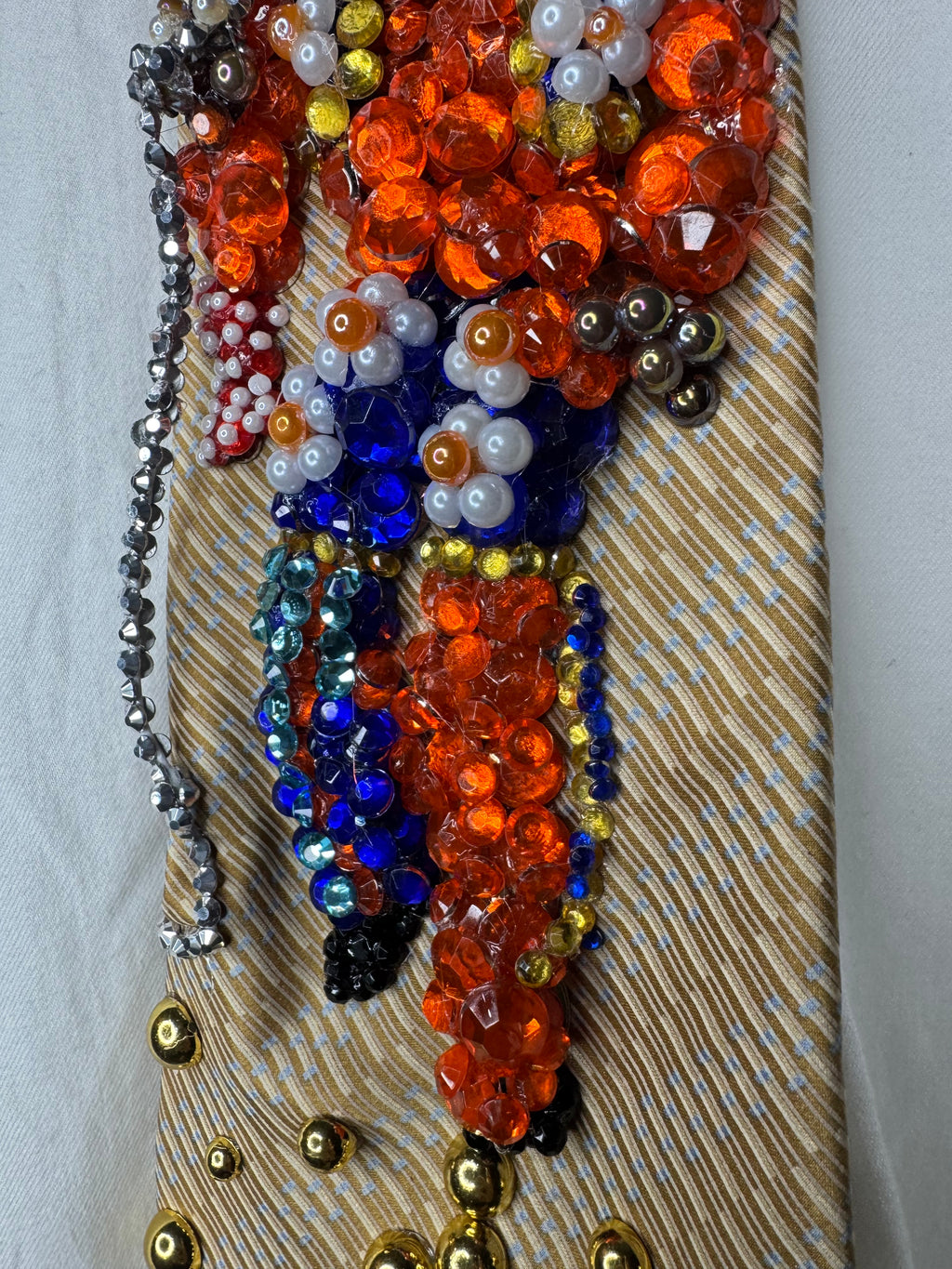 Light Gold Young Michael Jackson Singing ABC at “Save the Children” Concert Jackson 5 1972 Tie