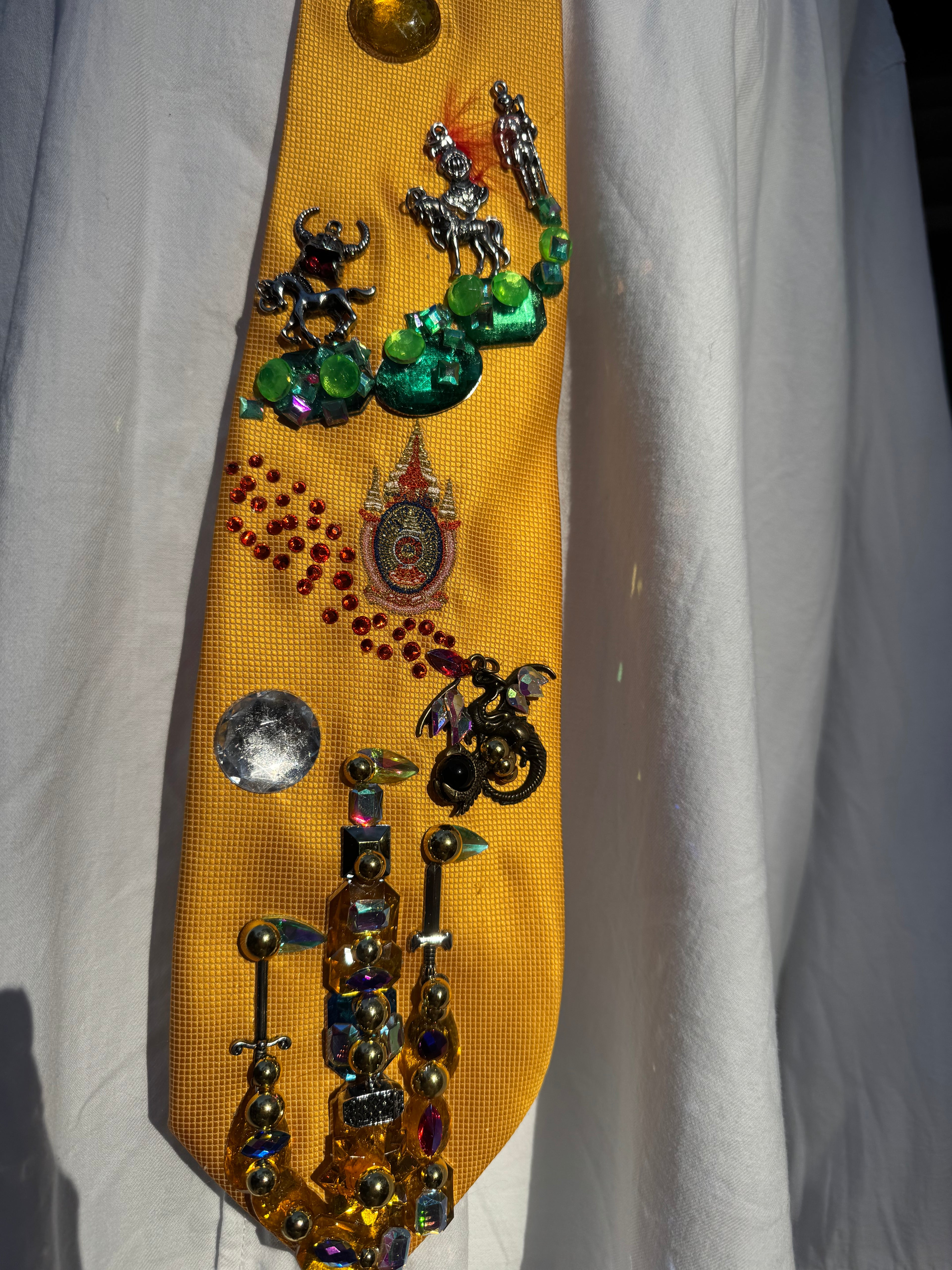 Gold Dungeons and Dragons Viking Era Royalty Tie