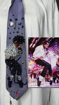 Purple Michael Jackson Doing Toe Stand Move On Victory Tour Jackson 5 1984 Tie