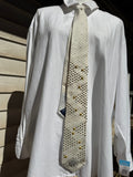 White Golden Mountain Range Royalty Tie