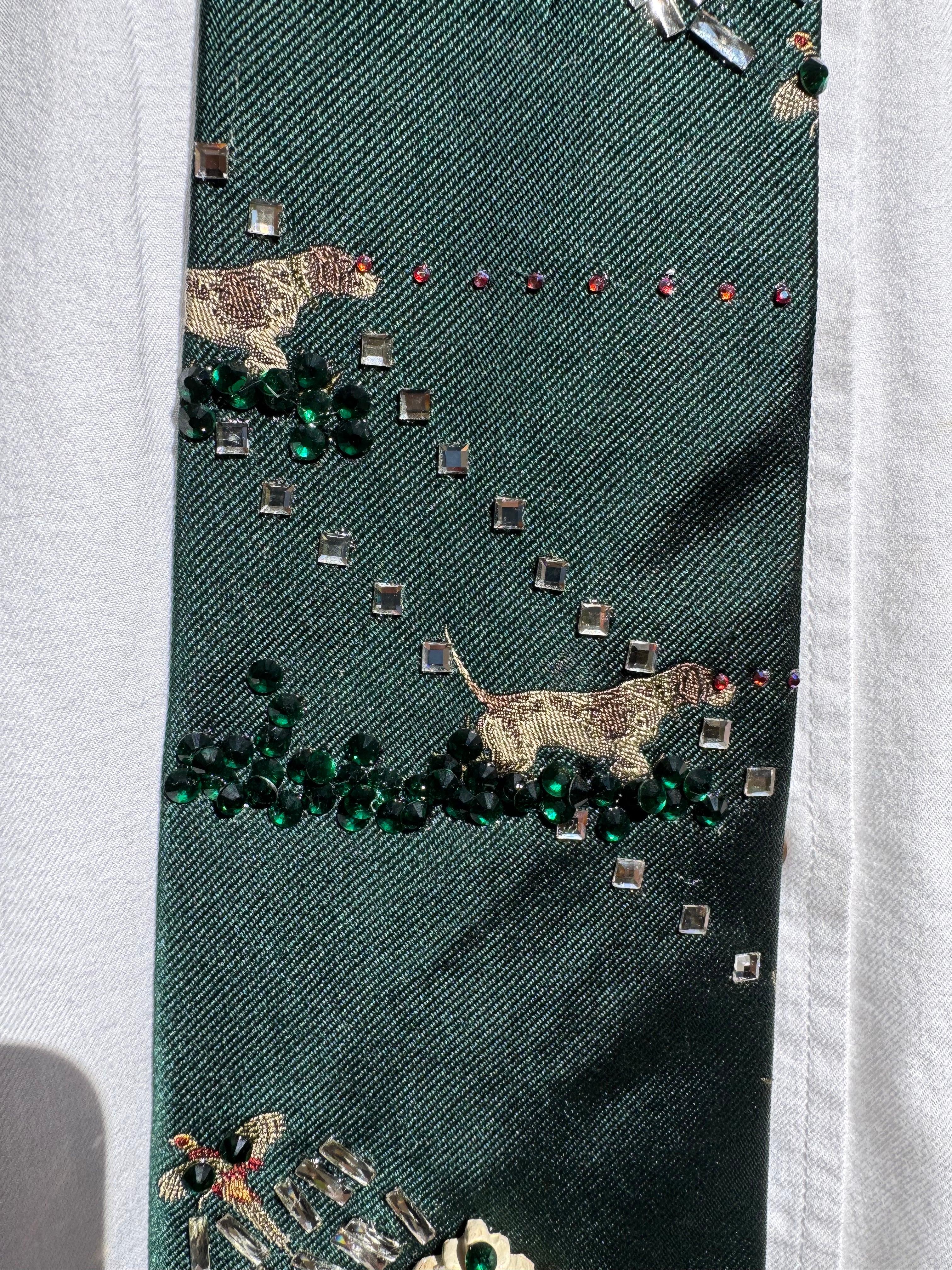 Dark Green Ducking Hunting Season Tie