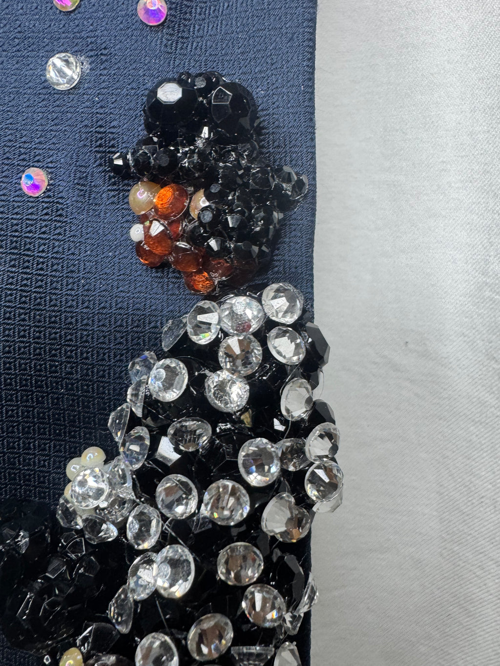 Navy Blue Michael Jackson Hitting Leg Kick to Start Of Billie Jean Victory Tour 1984 Tie
