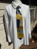 Yellow Marbled Bike Rider Bicycle Tie