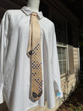 Beige Charmed Lemur Cat Eyes High Class Royalty Tie