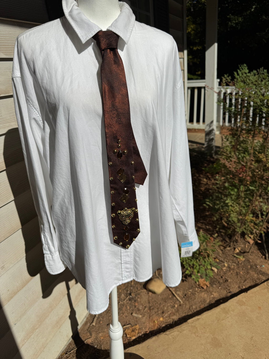 Topaz Brown Mad Jaguar High Class Royalty Nature Tie