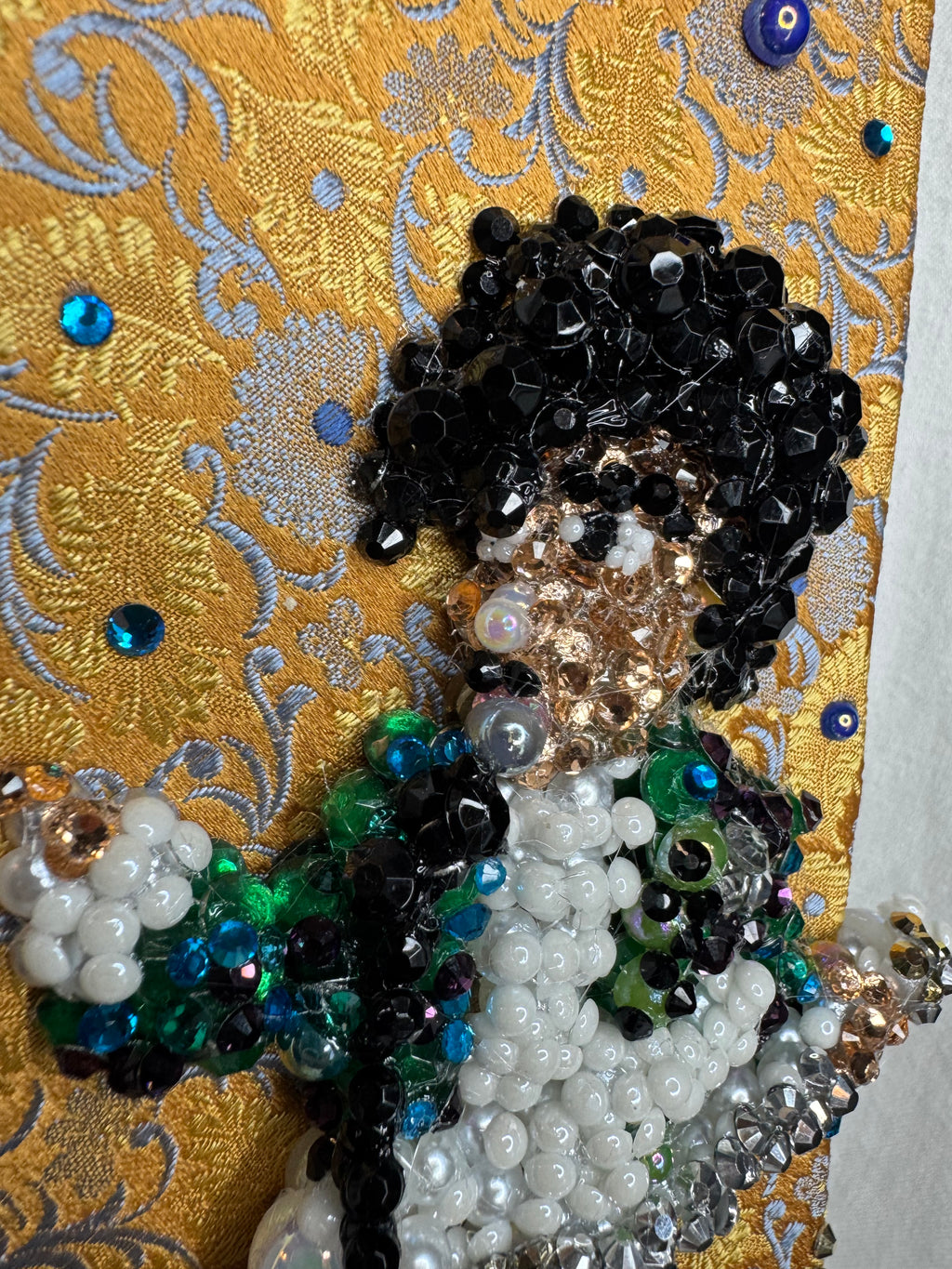 Gold Paisley Prince Pointing With White Guitar Performing Purple Rain at the AMA 1985 Tie