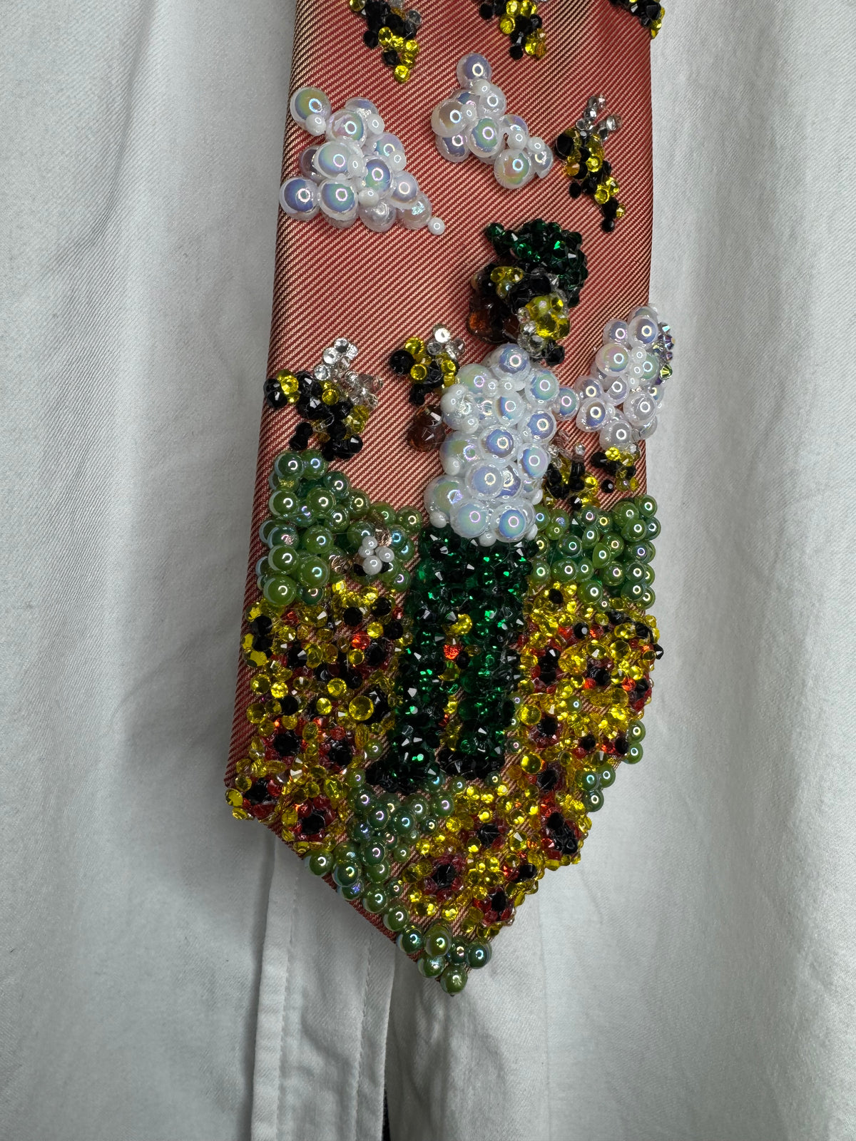 Orange Tyler the Creator “Flower Boy” Album Cover Tie