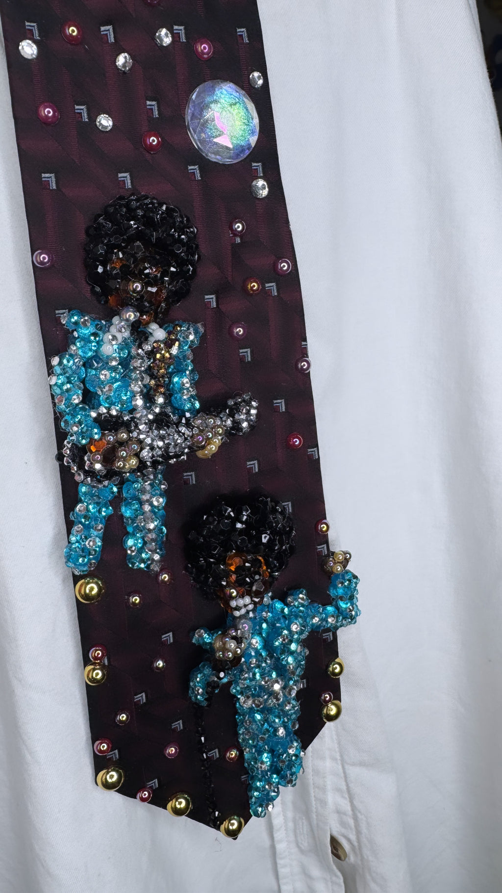 Dark Red Teen Michael & Tito Jackson Performing “Show You the Way to Go” on Musikladen 1977 Jackson 5  Tie