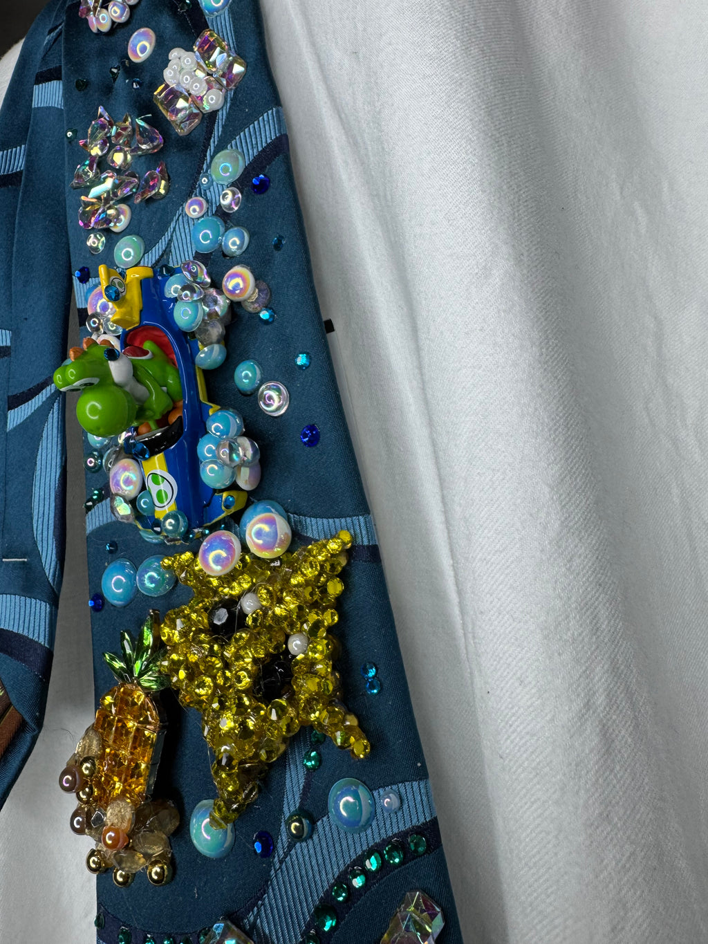 Blue Yoshi Chasing Star Item Underwater on Cheep Cheep Beach 200cc Mario Kart Tie