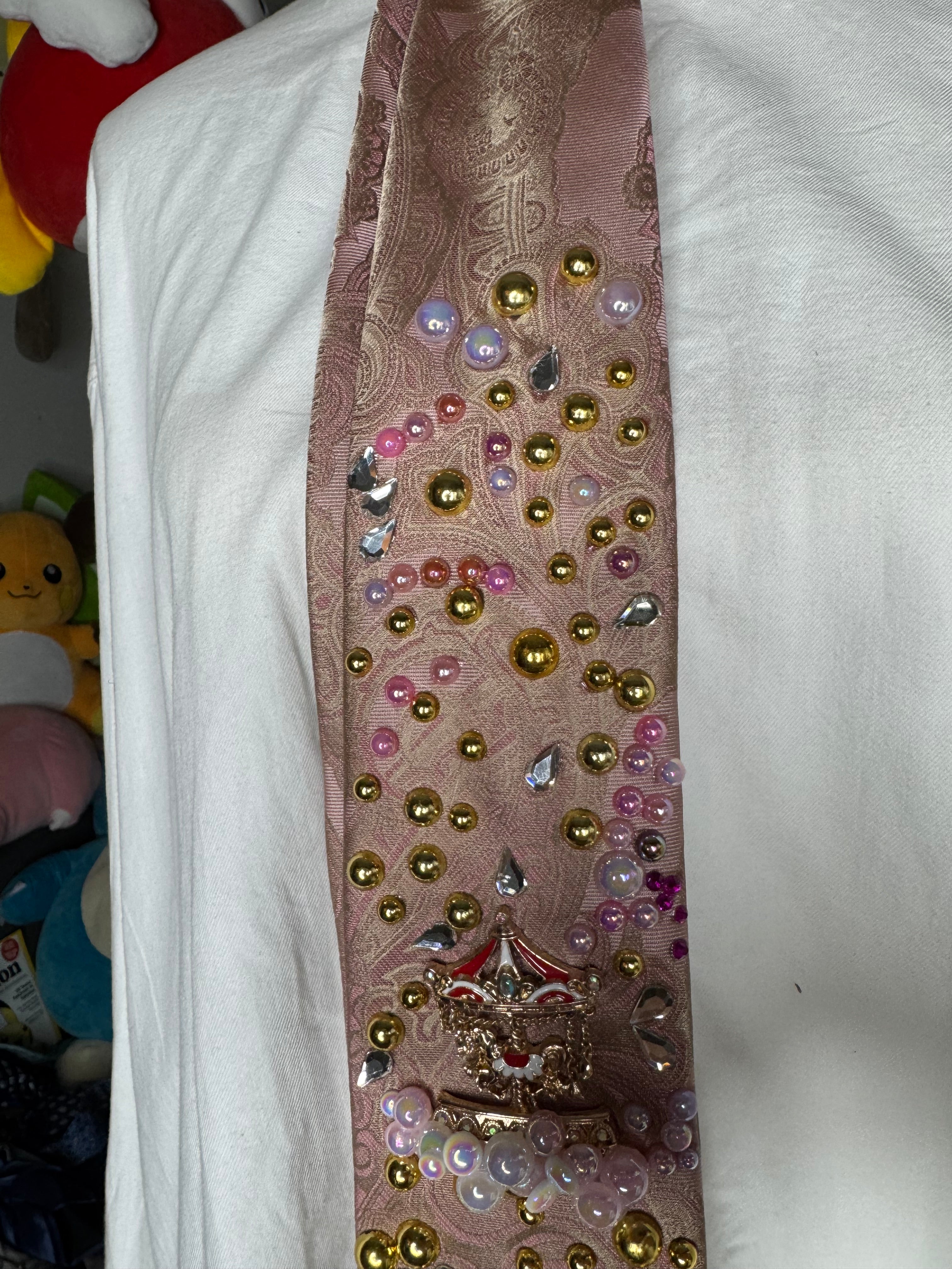 Pink Paisley Luxurious Dream Carousel On Cloud Royalty Tie