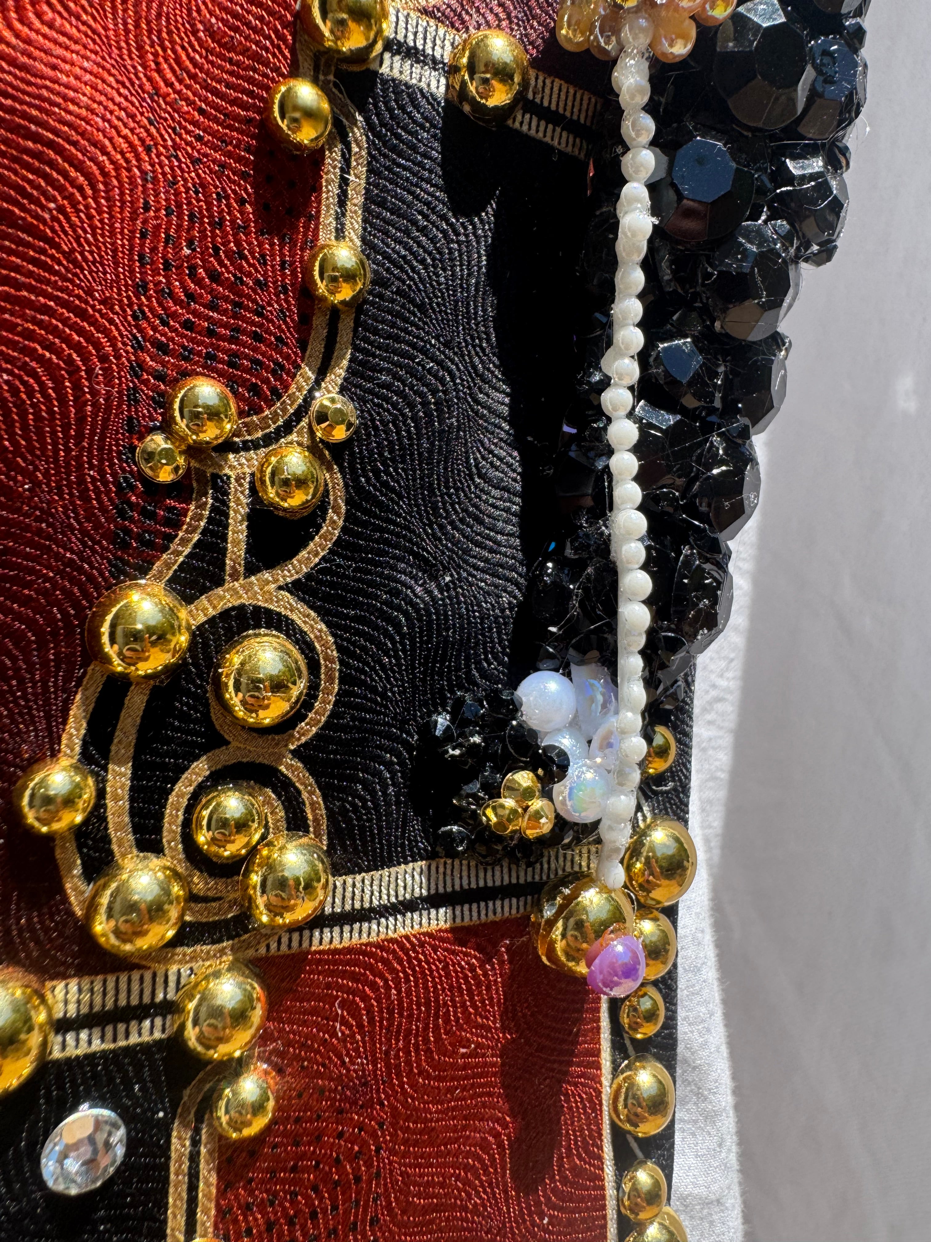 Black and Bronze Michael Jackson Playing With Yo-Yo 1984 High Class Royalty Tie