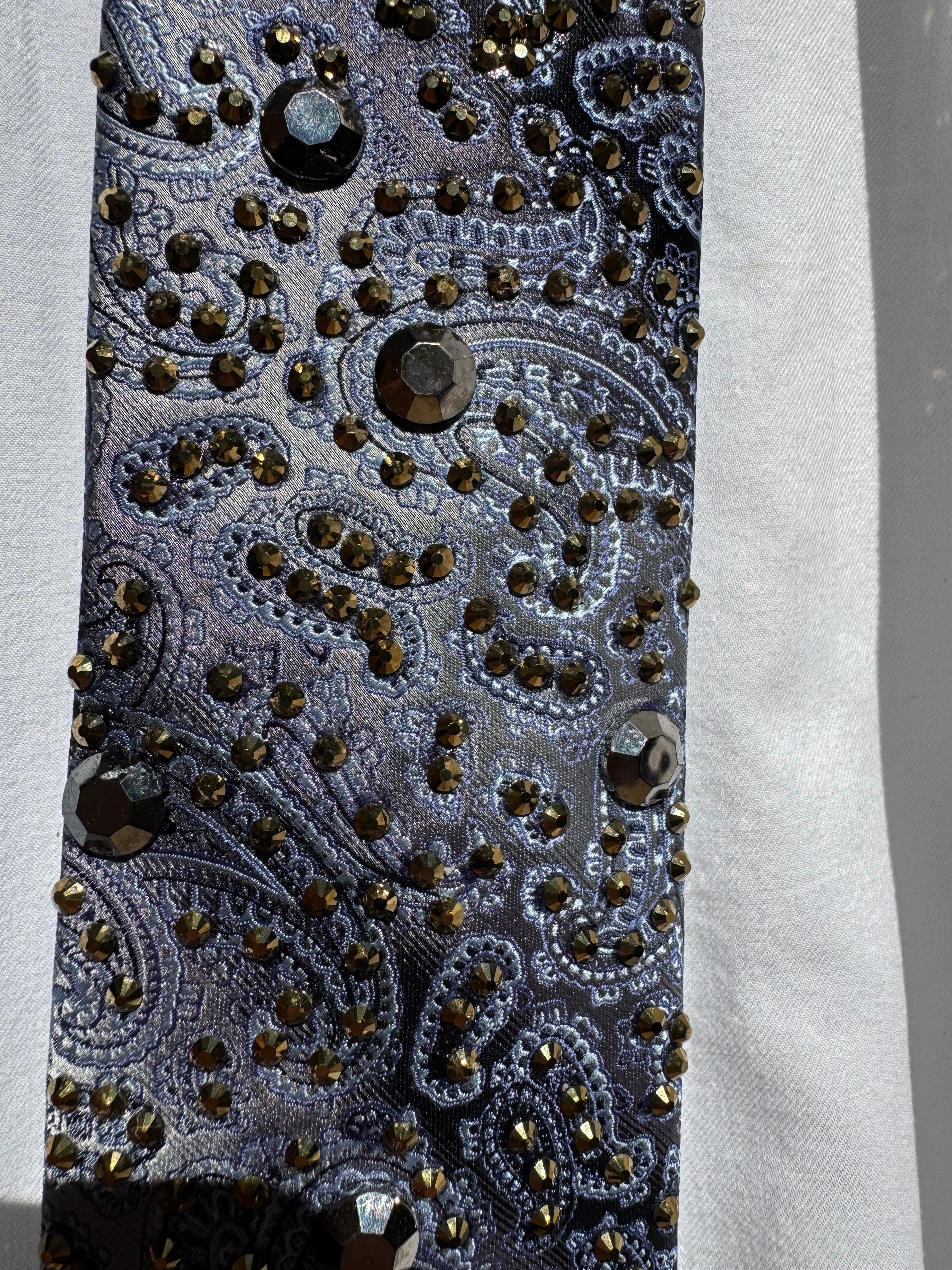 Navy Blue Paisley High Class Royalty Tie