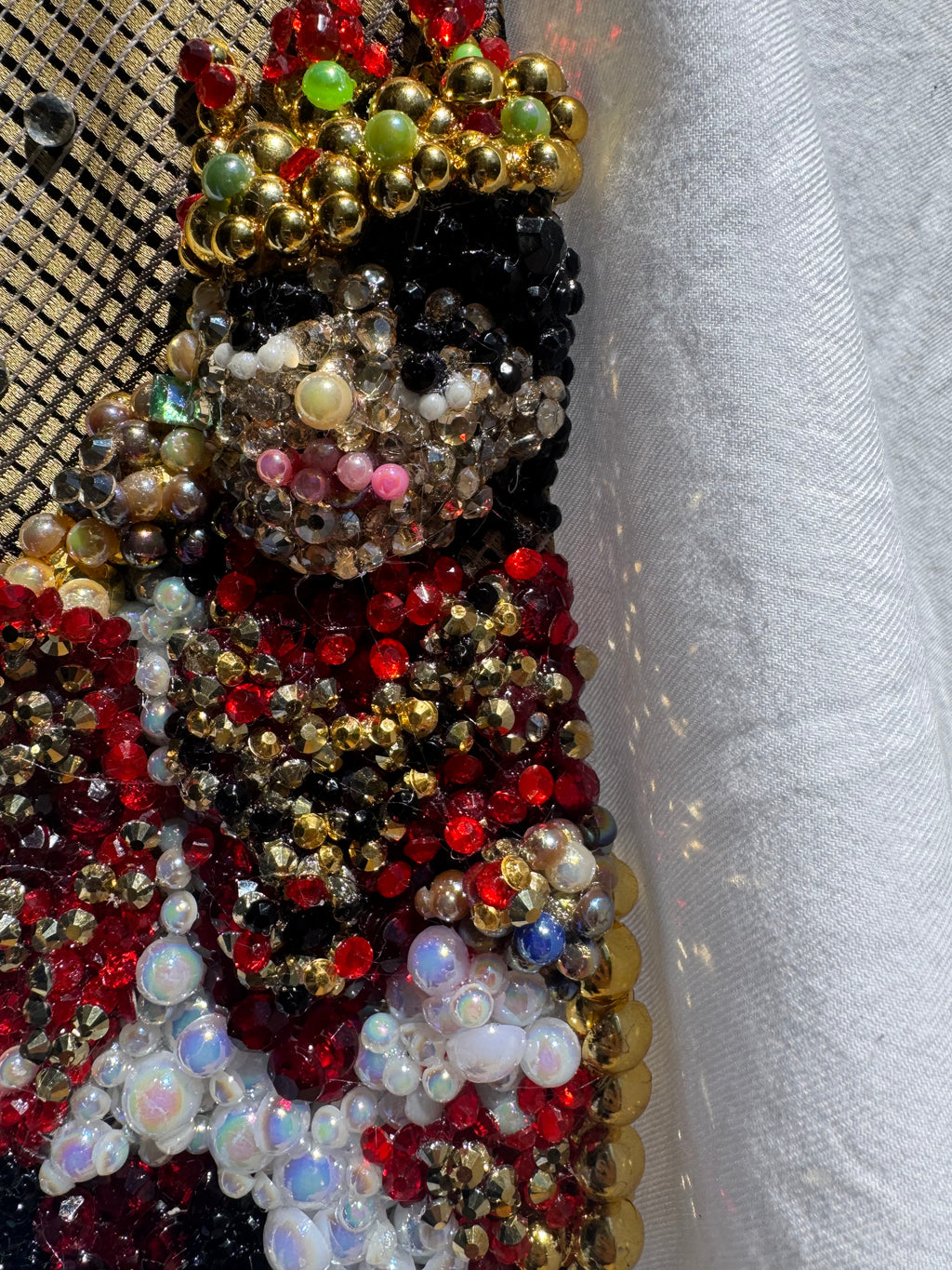 Gold Michael Jackson Sitting On Gold Chair In Red King Royalty Outfit Photoshoot Tie