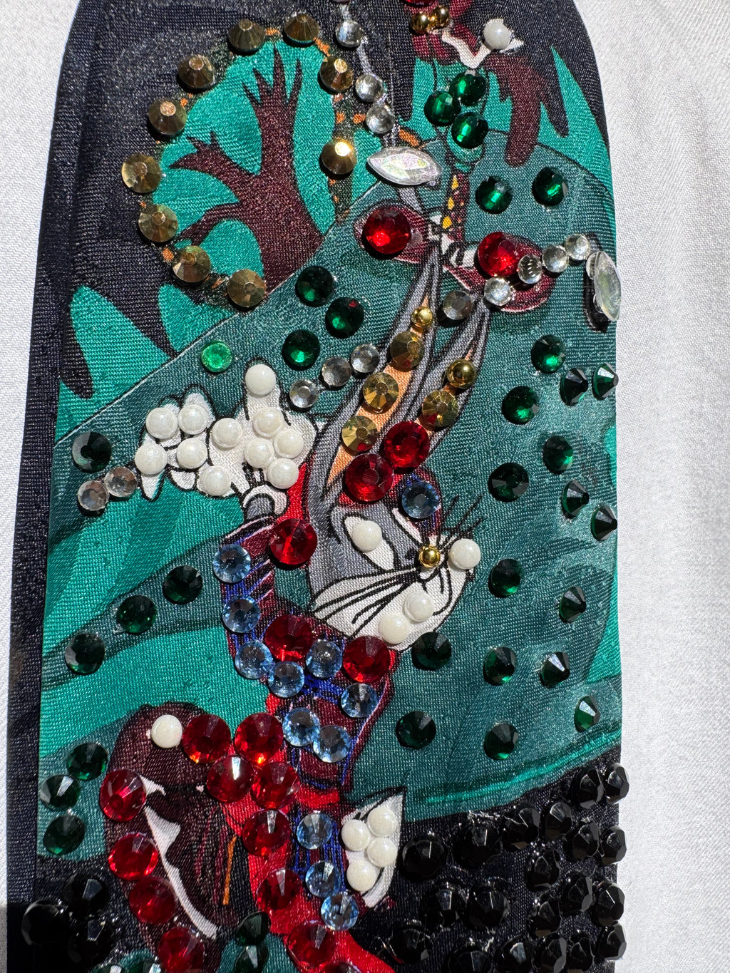 Black Full Looney Tunes Cast Playing Golf Movie Tie