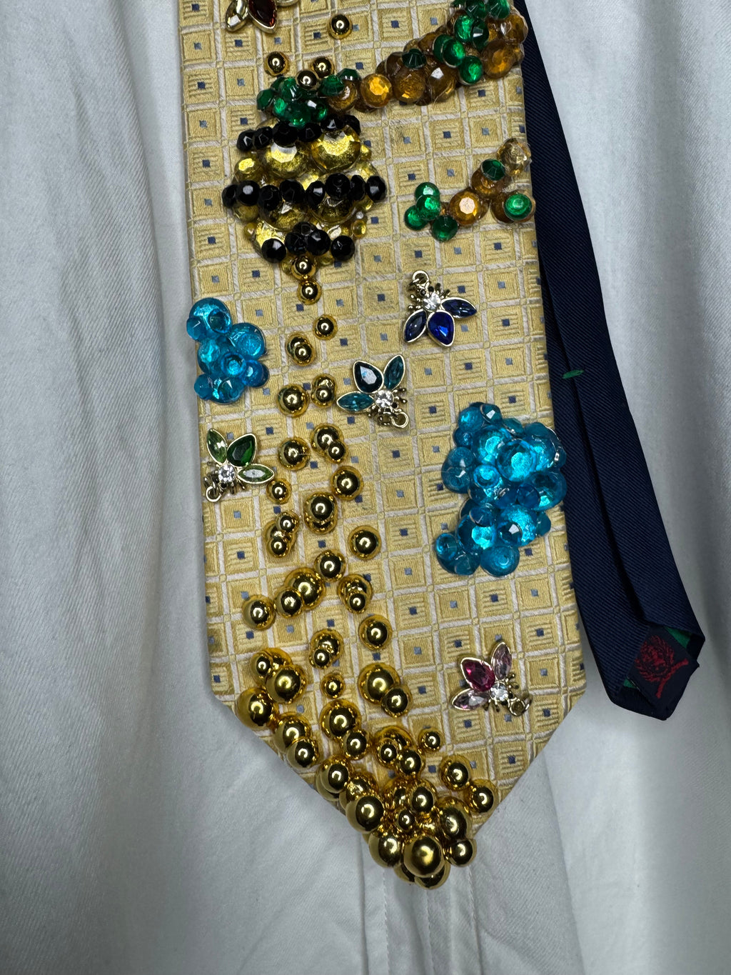 Yellow Honeypot Spilling Golden Honey Nature Royalty Tie