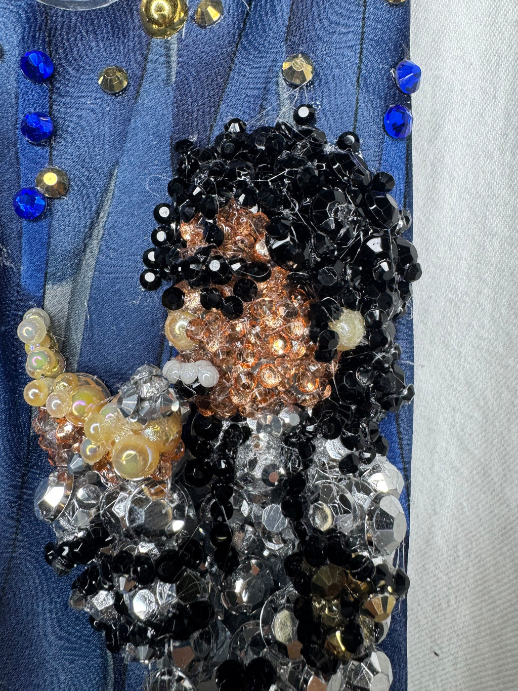 Navy Blue Michael Jackson Hitting Ankle Twist Finger Point Move Wembly Stadium 1988 Tie