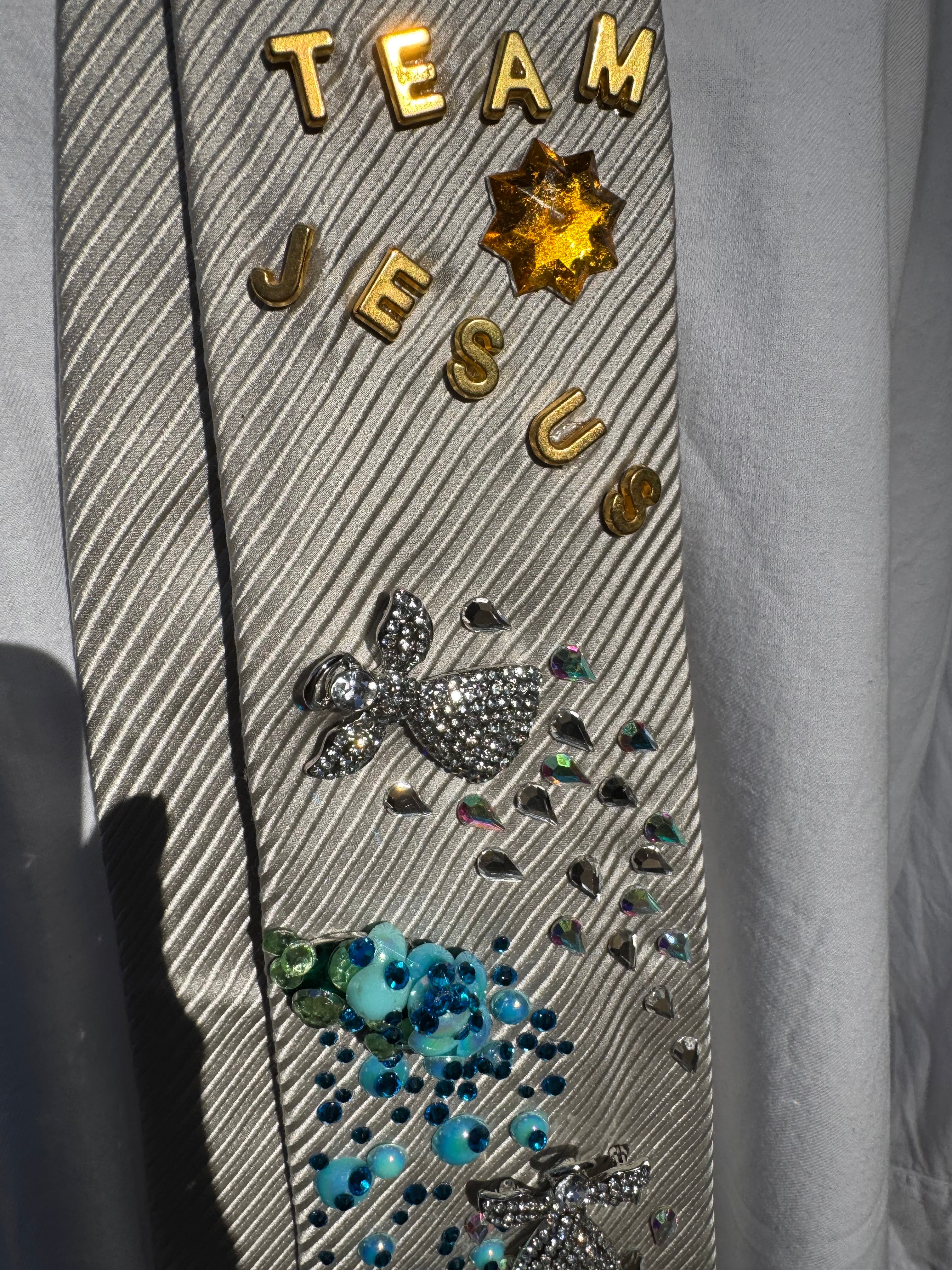 White Angels near Waterfall Team Jesus Church Tie