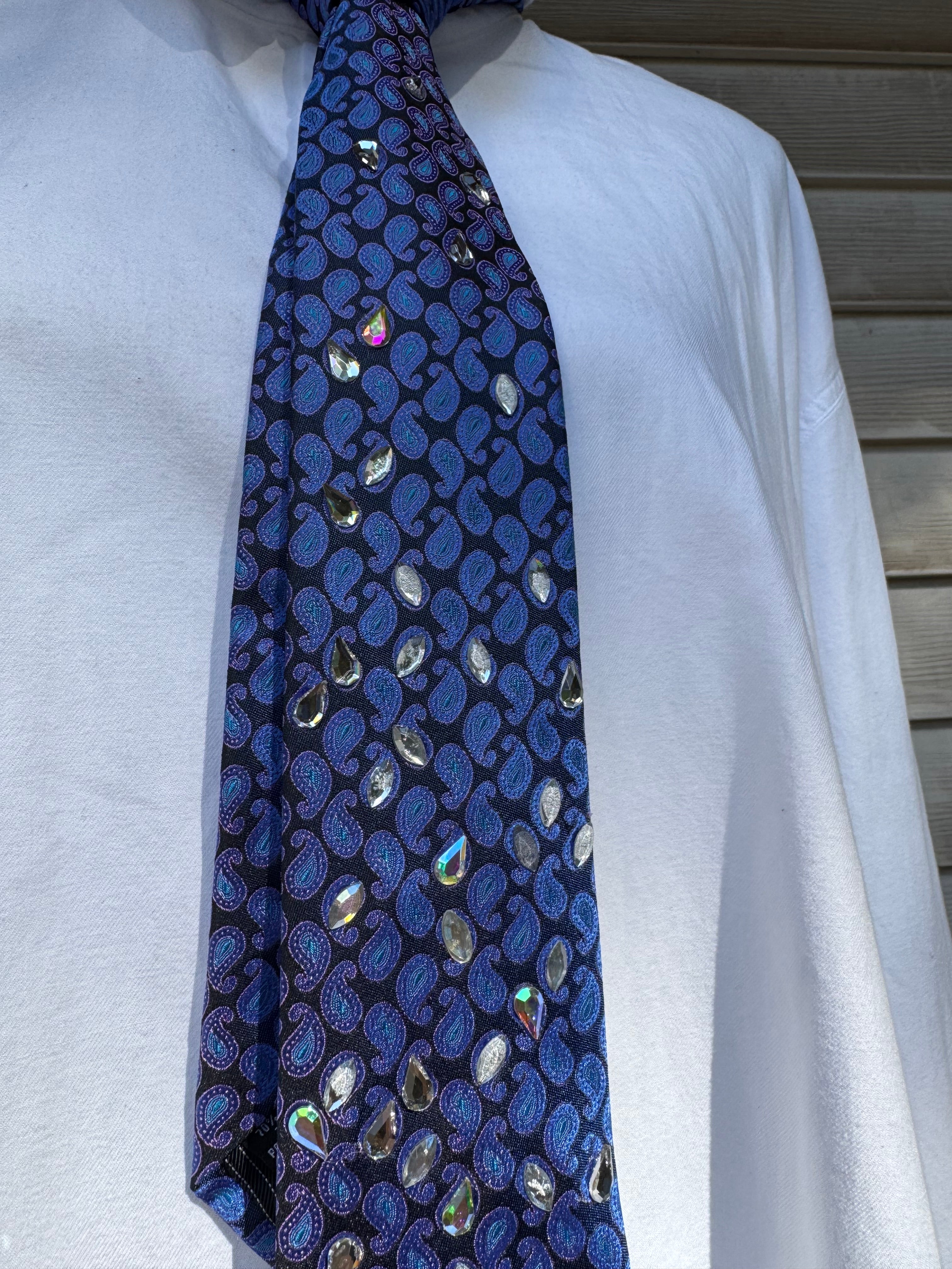 Purple Wizard Tear Drop Royalty Tie