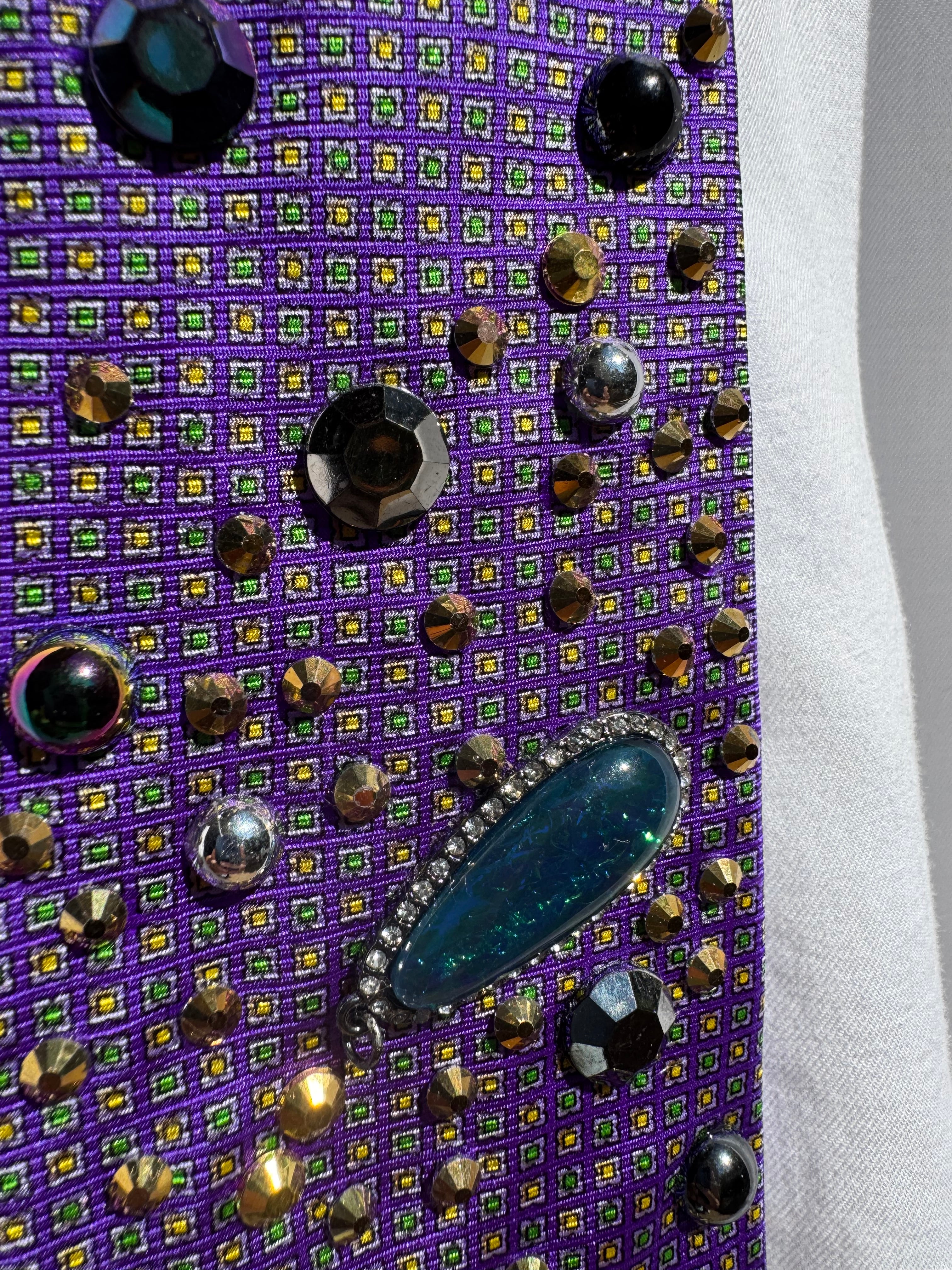 Purple Outter Space Galaxy Royalty Space Tie